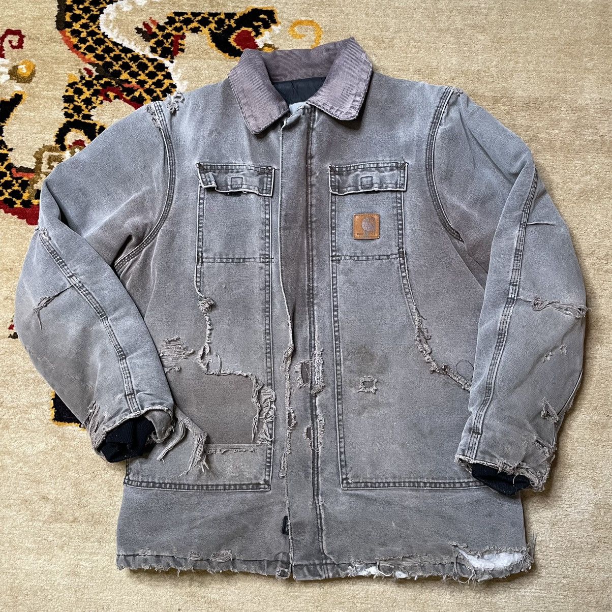 Carhartt Vintage Carhartt Jacket Faded Distressed Thrashed Medium Size US M / EU 48-50 / 2 - 1 Thumbnail