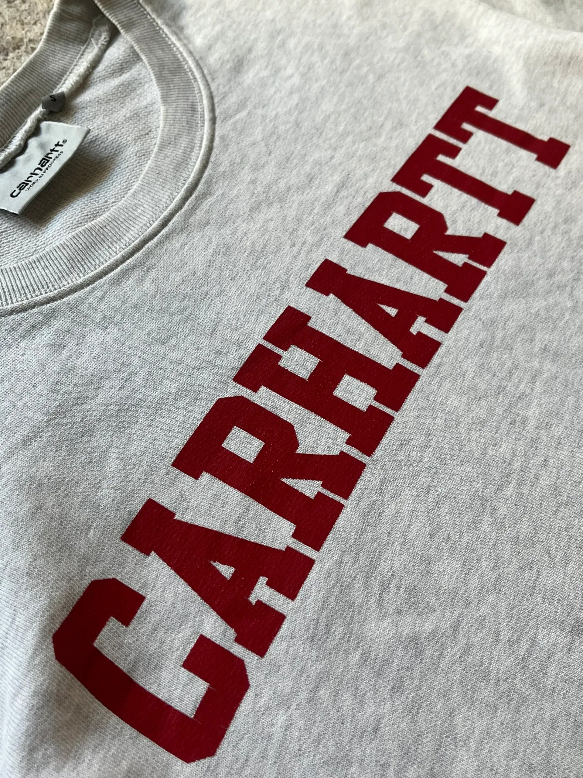 Carhartt Carhartt Sz S Grey Spell Out 2016 College Sweat Size US S / EU 44-46 / 1 - 9 Thumbnail