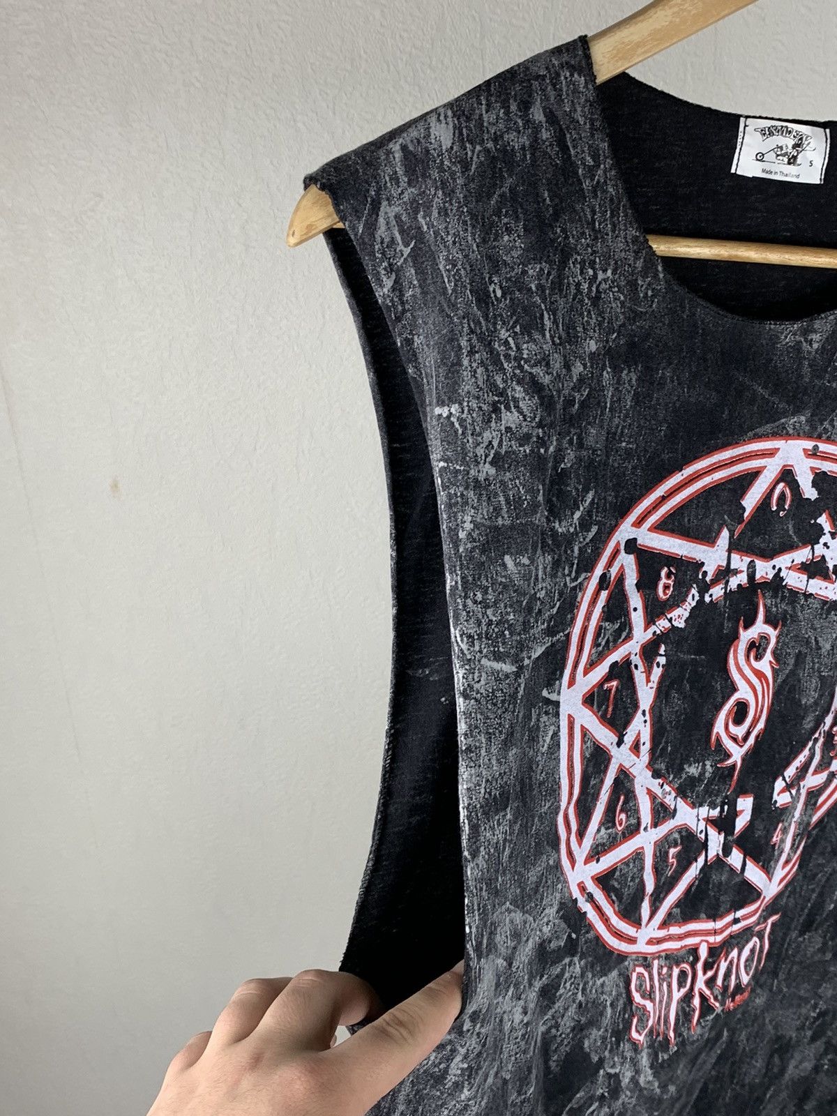 Band Tees Slipknot Tank Top Satanic Rock Pentagram Logo S Size Size S / US 4 / IT 40 - 6 Thumbnail