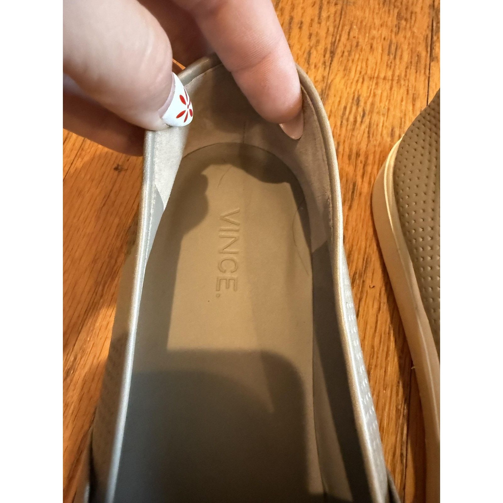 Vince Vince Shoes Size 9.5 Gray Perforated Slip On Leather Casual Size US 9.5 / IT 39.5 - 3 Thumbnail