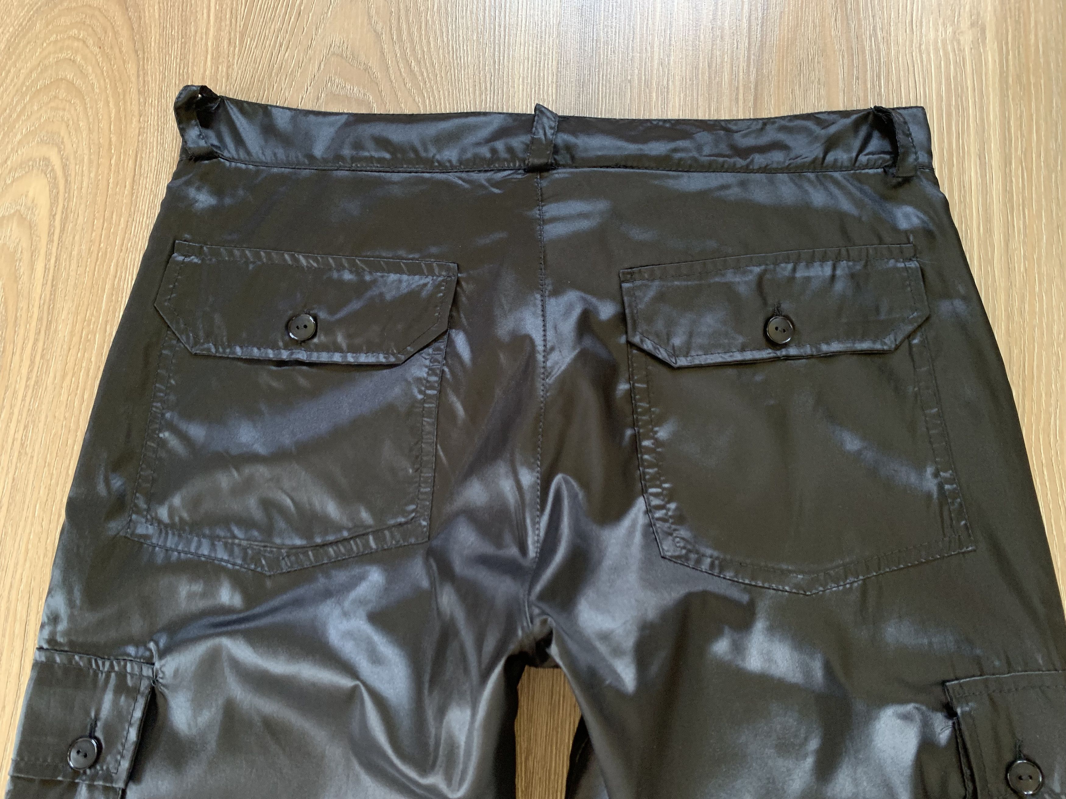 Other Italian Uomo Collection Men's Nylon Black Cargo Pants Size US 30 / EU 46 - 11 Thumbnail