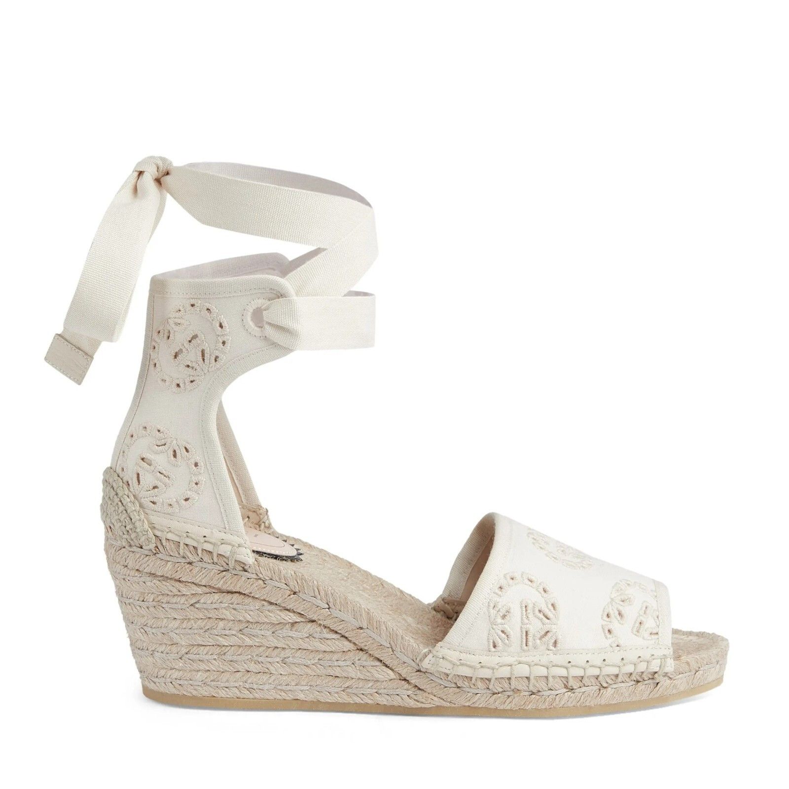 Gucci Damita Espadrille Wedge Sandal in Ivory EU 40 / US 10 $1050 Size US 10 / IT 40 - 2 Thumbnail