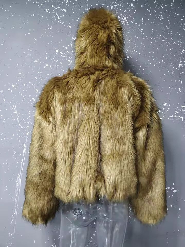 Japanese Brand PU Leather Reversible Faux Fur Fleece Coats Jacket Size US M / EU 48-50 / 2 - 4 Thumbnail