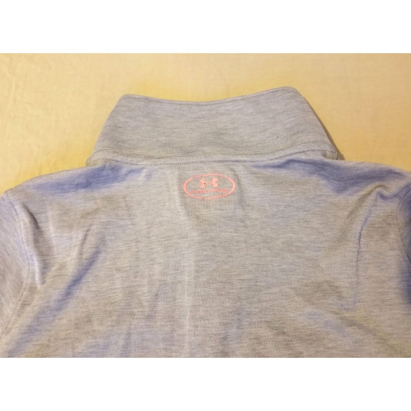 Under Armour VINTAGE? No — Under Armour Shirt M Gray 1/4 Zip Athletic Run + Jogging Women’s Shirt Size M / US 6-8 / IT 42-44 - 6 Thumbnail