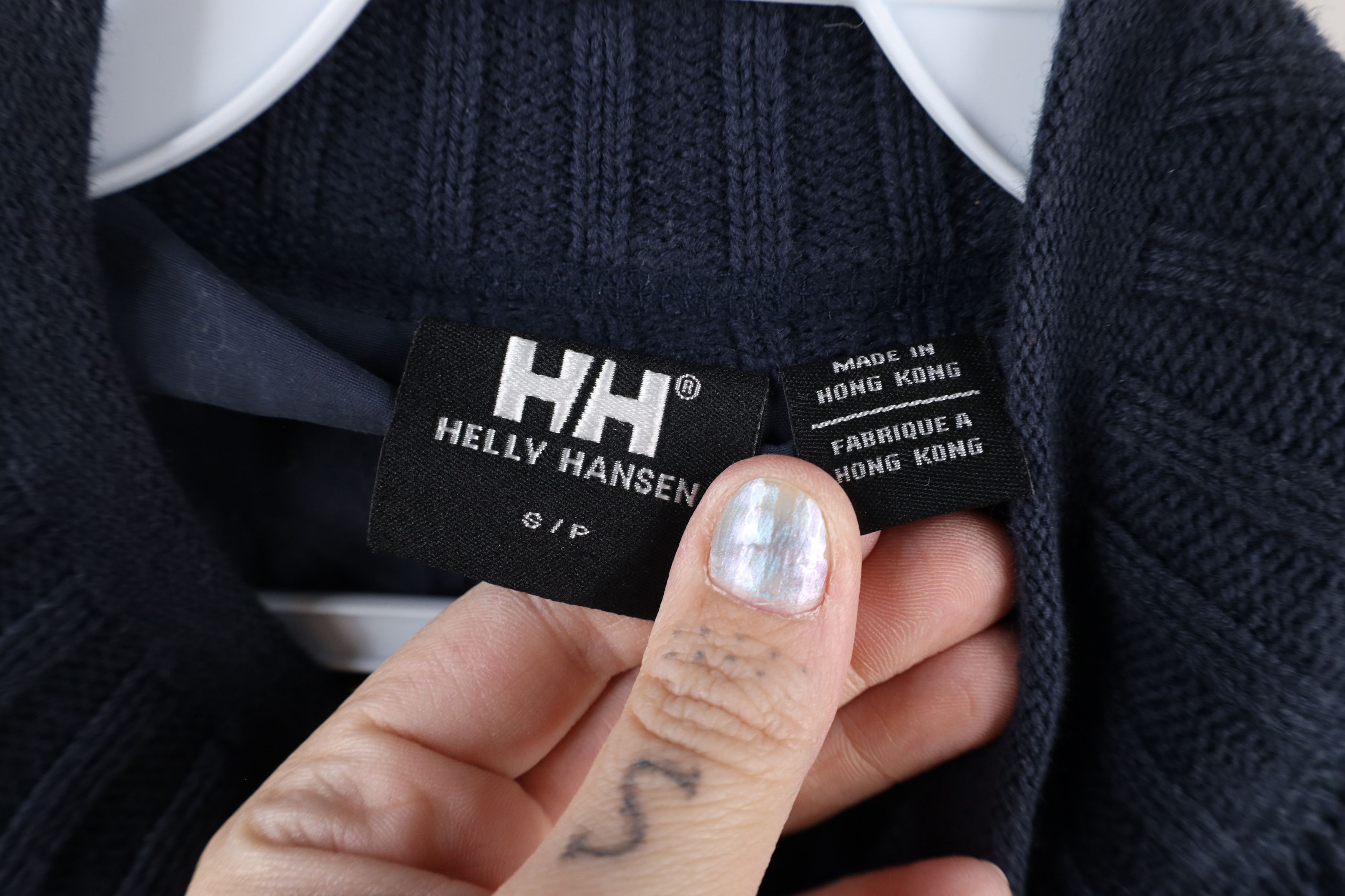 Helly Hansen × Vintage Vintage Helly Hansen Lined Knit Sweater Jacket Swacket Size US S / EU 44-46 / 1 - 8 Thumbnail