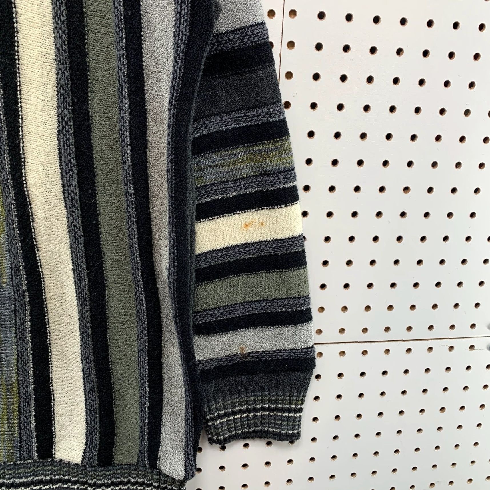 Vintage VINTAGE Protege Sweater Mens XL Tall Black White Striped 3D Knit Crew Neck Pullover 90s USA Size US XL / EU 56 / 4 - 7 Thumbnail