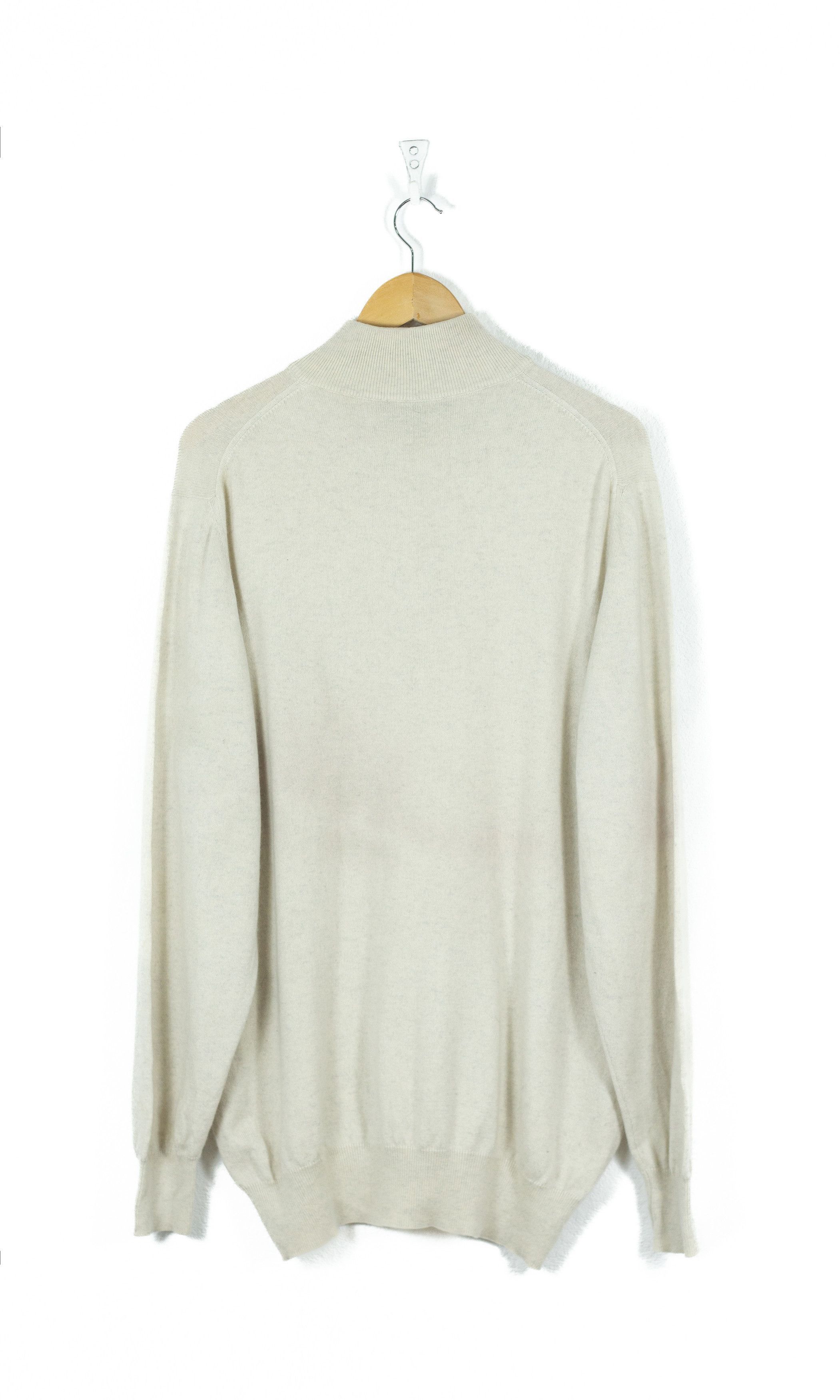 Loro Piana Loro Piana Cashmere Silk Beige Jumper Sweater XL Size US XL / EU 56 / 4 - 6 Thumbnail