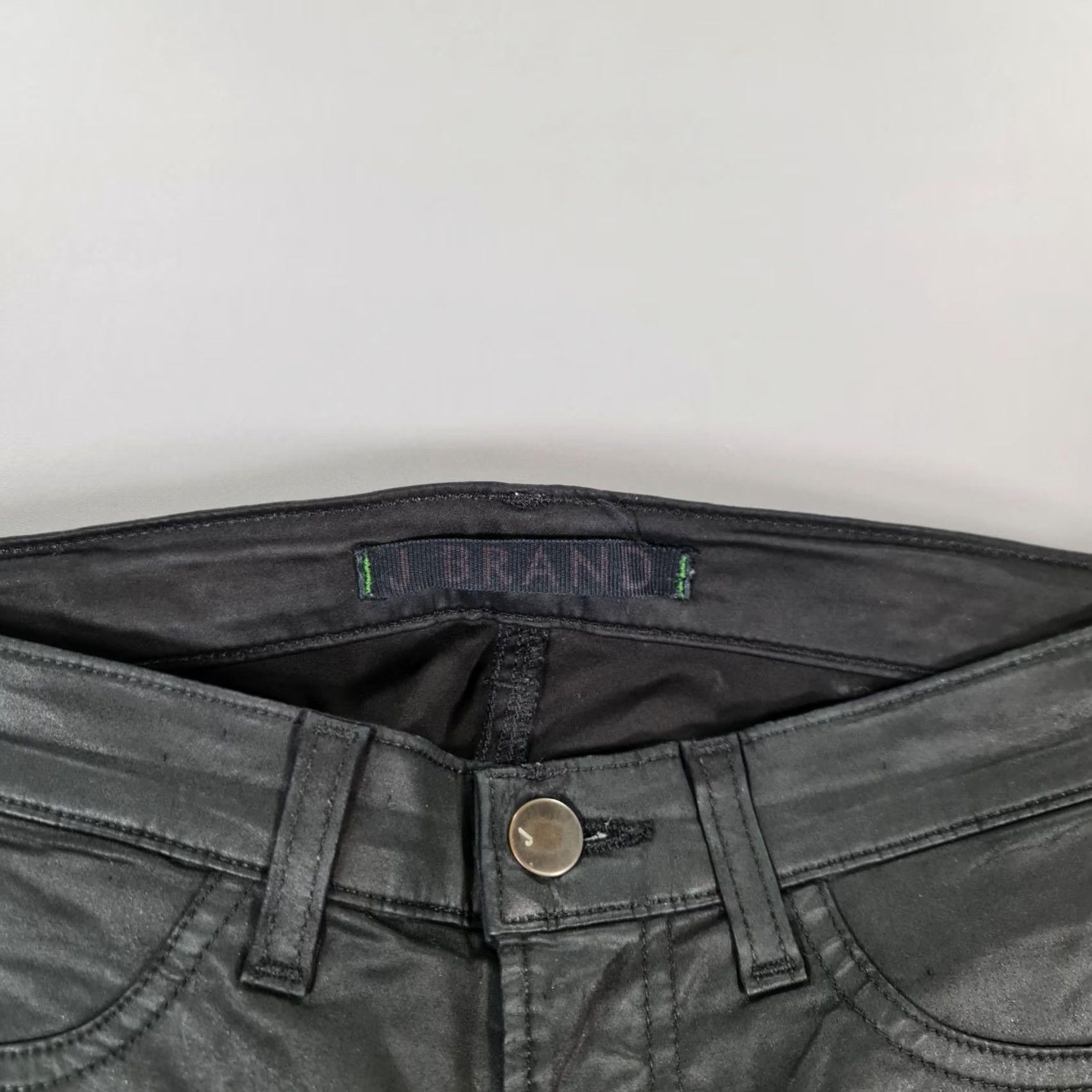 J Brand J Brand Jeans Leggings Black W25 L29 Coated Jeggings Stretch Low Rise 5-Pocket Womens Regular Jeans Size 42" / US 20 - 3 Thumbnail
