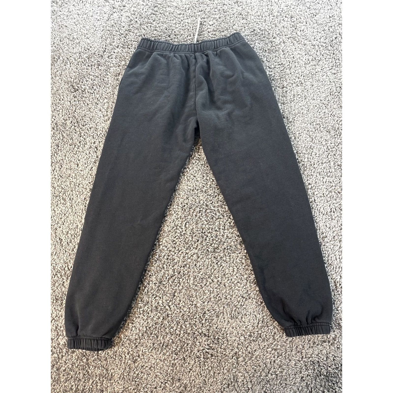 Vintage SHE Jogger Pants Womens M Black Fleece Tapered Drawstring Pockets 905 Of 1000 Shoes? Size 32" / US 10 / IT 46 - 6 Thumbnail