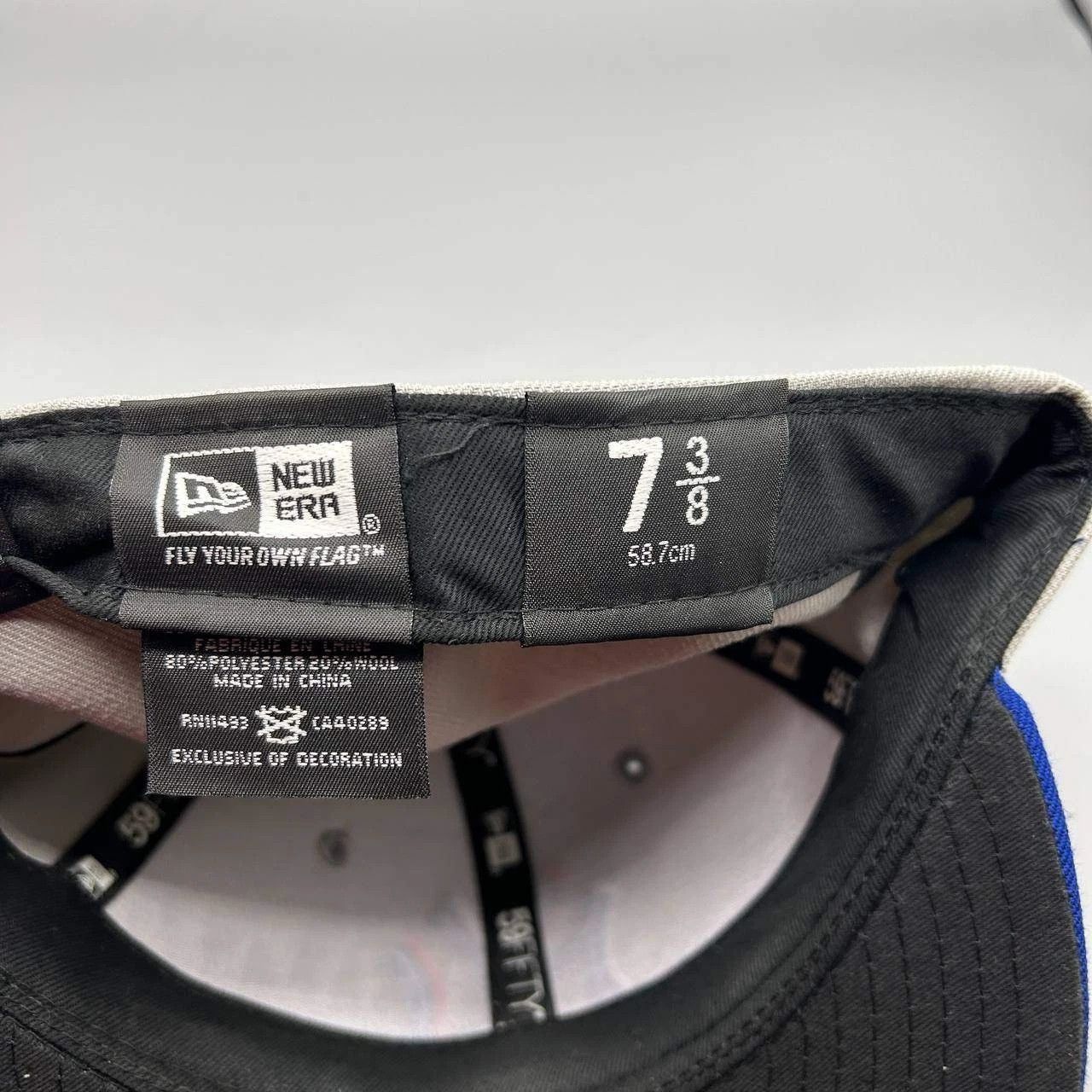 New Era New York Yankees Hat Men 7 3/8 Gray Embroidered Fitted Cap Size ONE SIZE - 4 Thumbnail