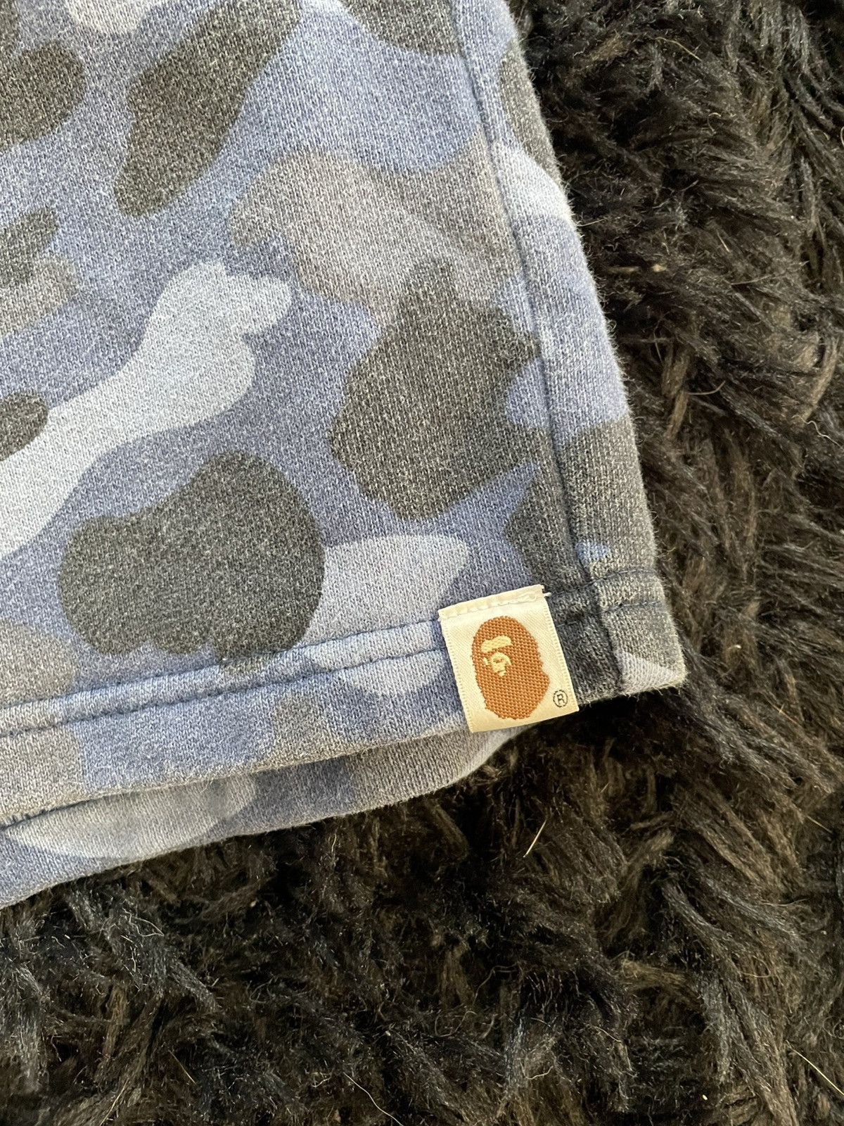 Bape Bape Blue Camo Sweat Shorts Size US 30 / EU 46 - 3 Thumbnail