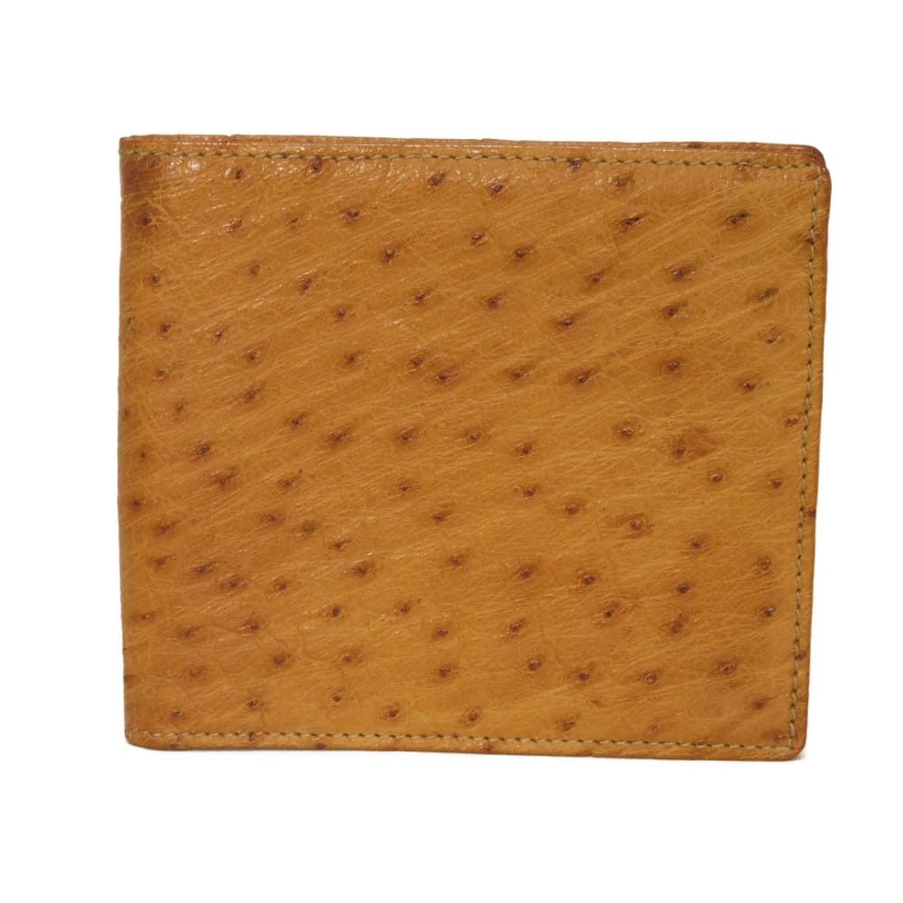 Gucci Gucci Gucci Ostrich Bifold Wallet Leather Short Wallet 0349631 DUTY FREE for USA Size ONE SIZE - 1 Thumbnail