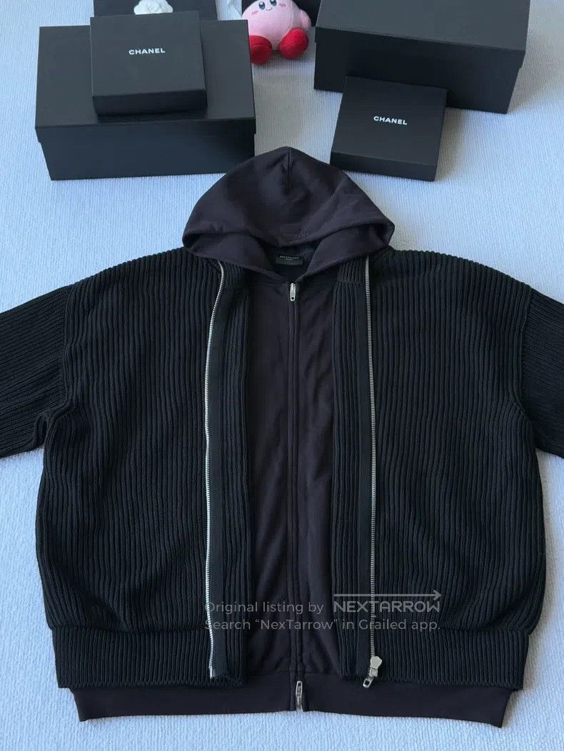 Balenciaga Balenciaga Fake two-piece knitted sweatshirt Size US XL / EU 56 / 4 - 1 Thumbnail