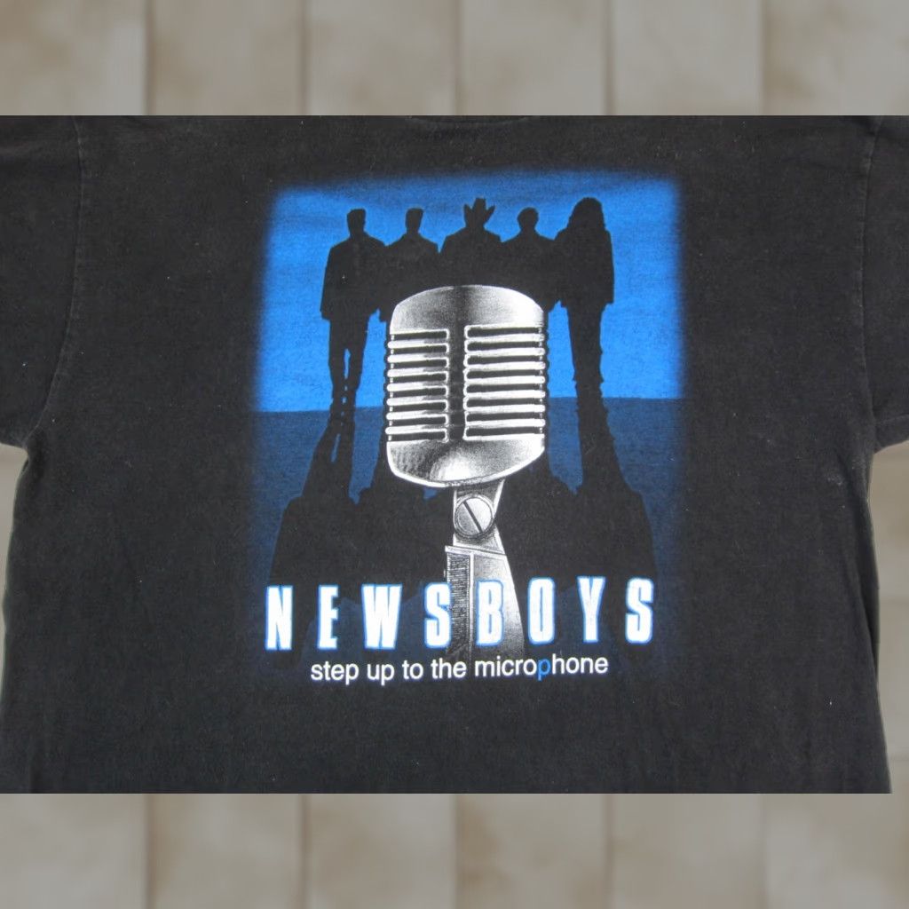 Tultex VINTAGE tultex Shirt Mens 2XL Black 90s Newsboys Tour Microphone Size US XXL / EU 58 / 5 - 1 Thumbnail