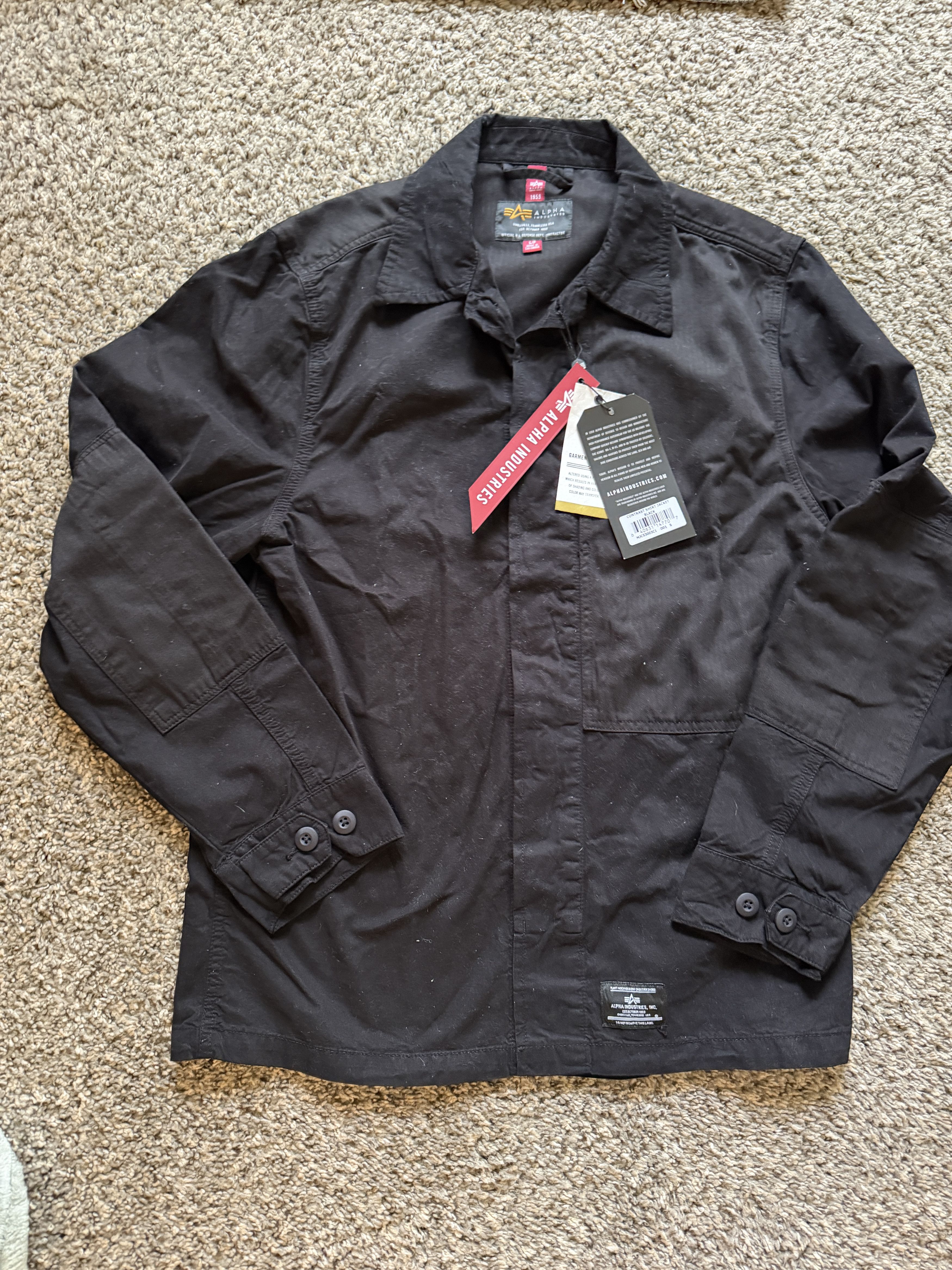 Alpha Industries Alpha Industries Contrast Shirt Jacket Black NWT Small Size US S / EU 44-46 / 1 - 1 Thumbnail