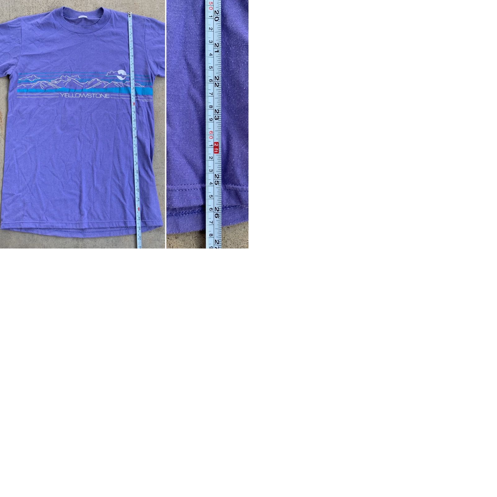 Jerzees VINTAGE Yellowstone T-Shirt JERZEES Wild West Shirt Co M 38-40 Made In USA 1980s Purple Mens graphic tee 50/50 Size US M / EU 48-50 / 2 - 9 Thumbnail