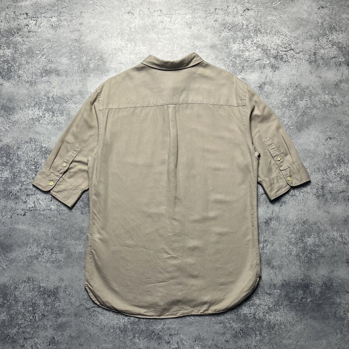 Allsaints Vintage Allsaints Brown Shirt Button Up Short Sleeve Y2K Size US M / EU 48-50 / 2 - 14 Thumbnail