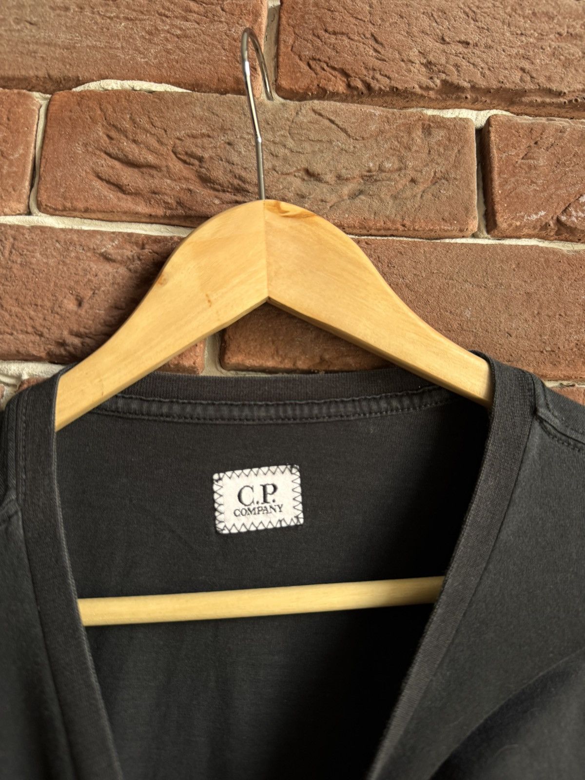 Massimo Osti Vintage C.P. Company pocket logo black t Shirt Rare m Size US M / EU 48-50 / 2 - 6 Thumbnail