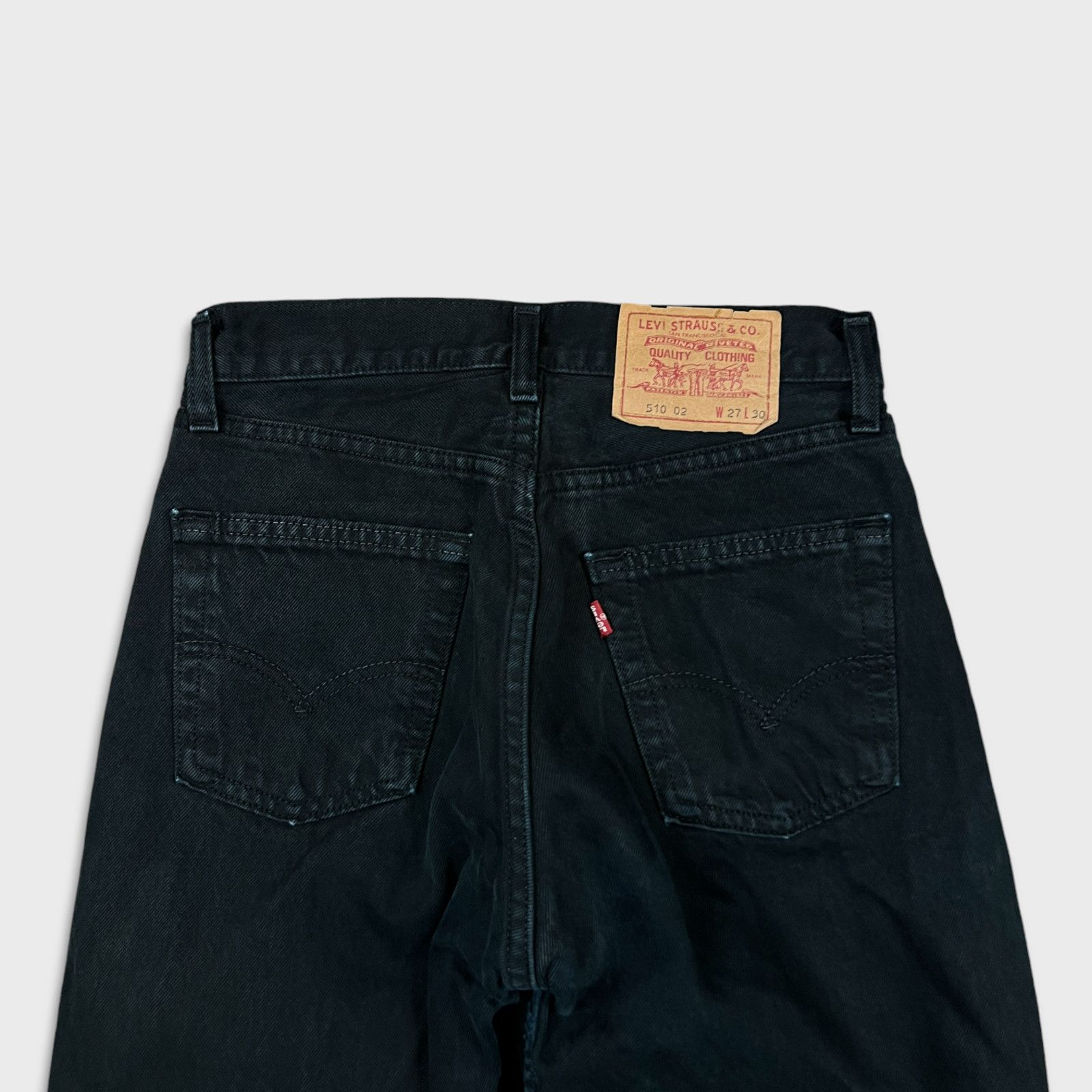 Levi's × Vintage Vintage Levi's 510 02 27x30 Slim Button Fly Denim 90s Pants Size US 27 - 7 Thumbnail