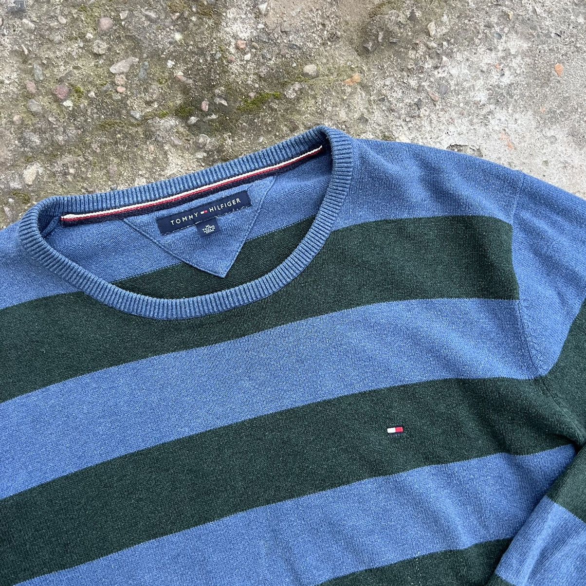 Tommy Hilfiger × Vintage 🔥VINTAGE TOMMY HILFIGER STRIPPED KNITTED SWEATER 90s🔥 Size US L / EU 52-54 / 3 - 3 Thumbnail