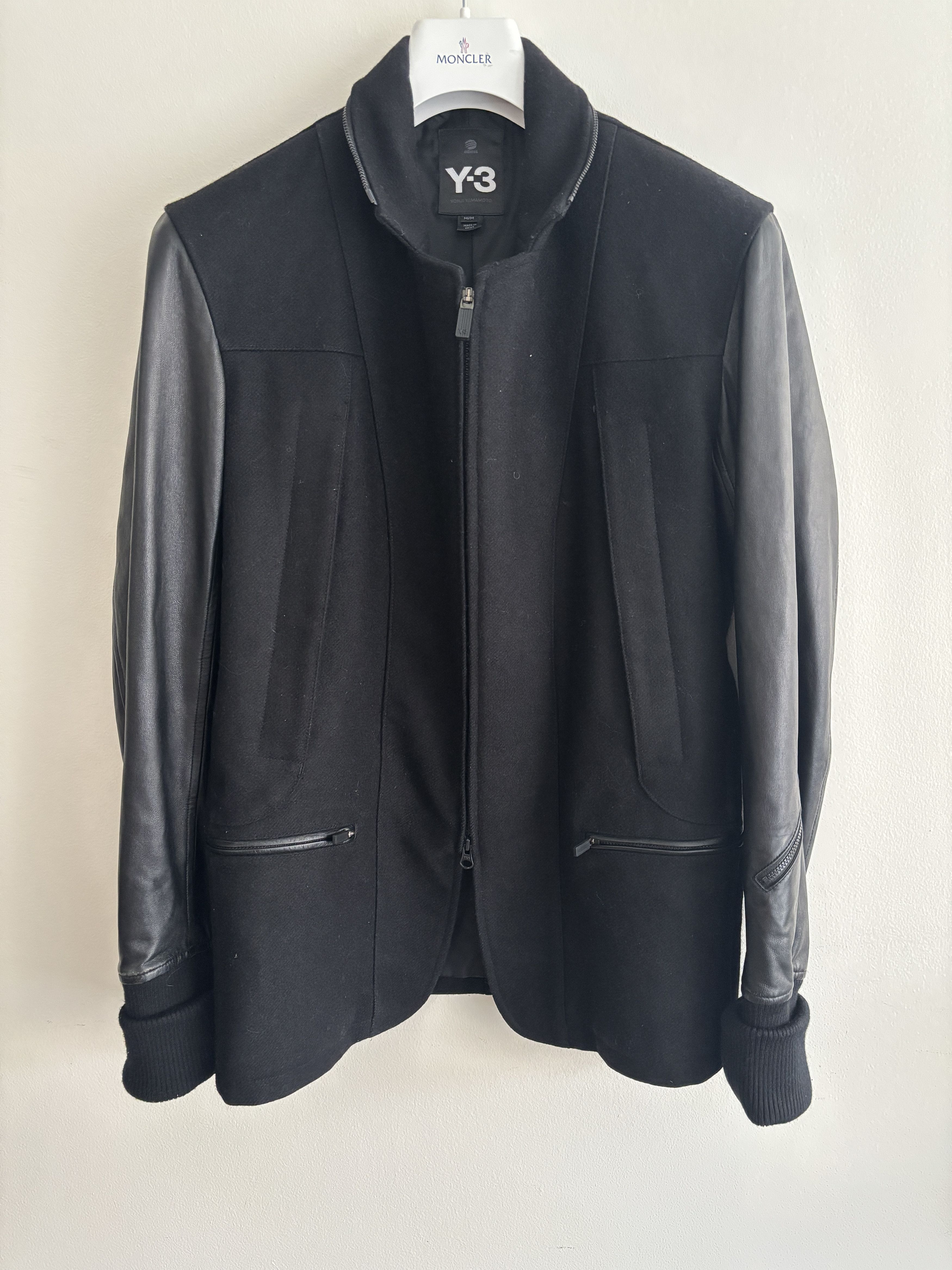 Adidas Hybrid Blazer Varsity Jacket Wool/ Leather AW09 Size US M / EU 48-50 / 2 - 2 Thumbnail