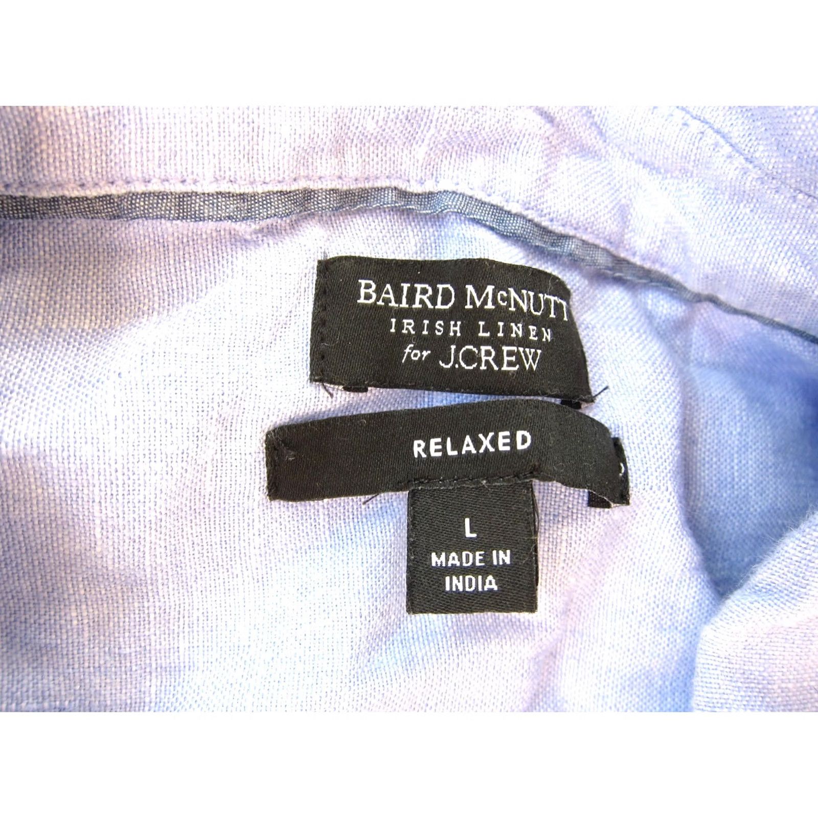 J.Crew J.CREW Baird McNutt 100% Irish Linen Short Sleeve Button Up Relaxed Blouse Large Size L / US 10 / IT 46 - 3 Thumbnail