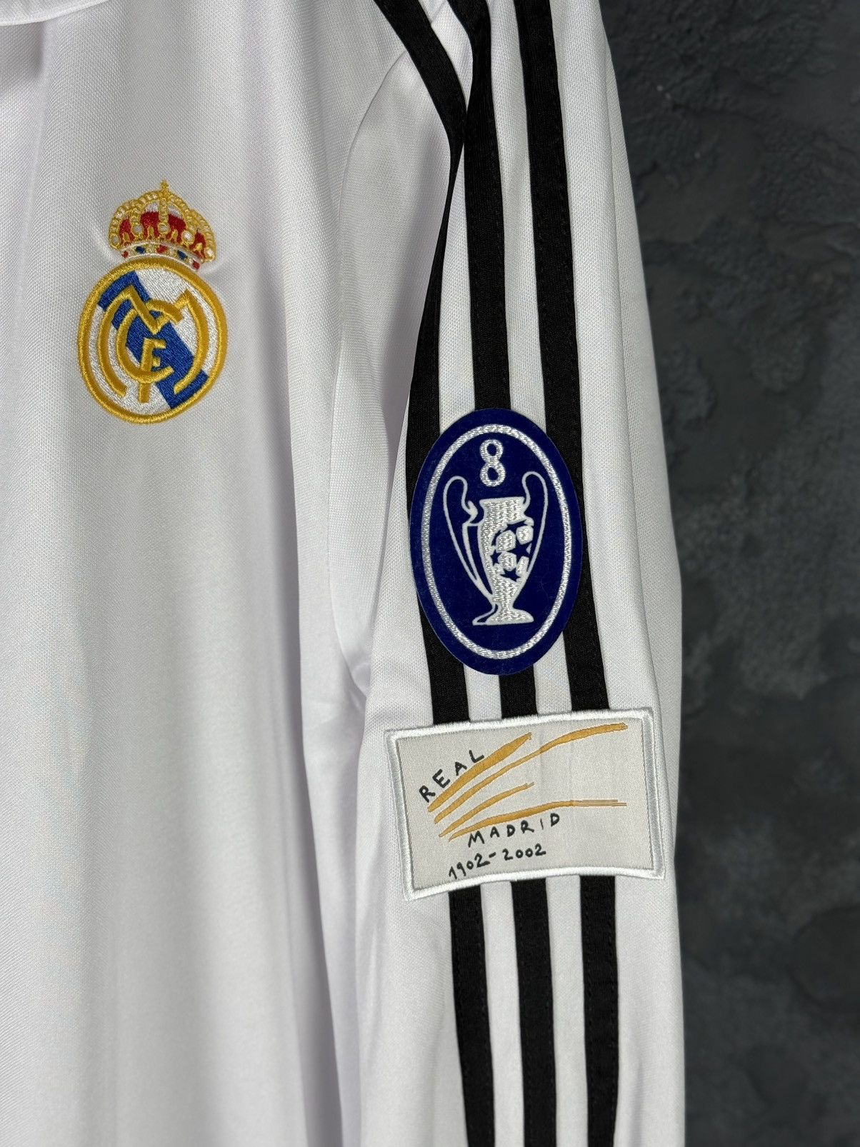 Adidas Zidane Real Madrid 2002 Longsleeve Football Tee Shirt Size US XL / EU 56 / 4 - 6 Thumbnail