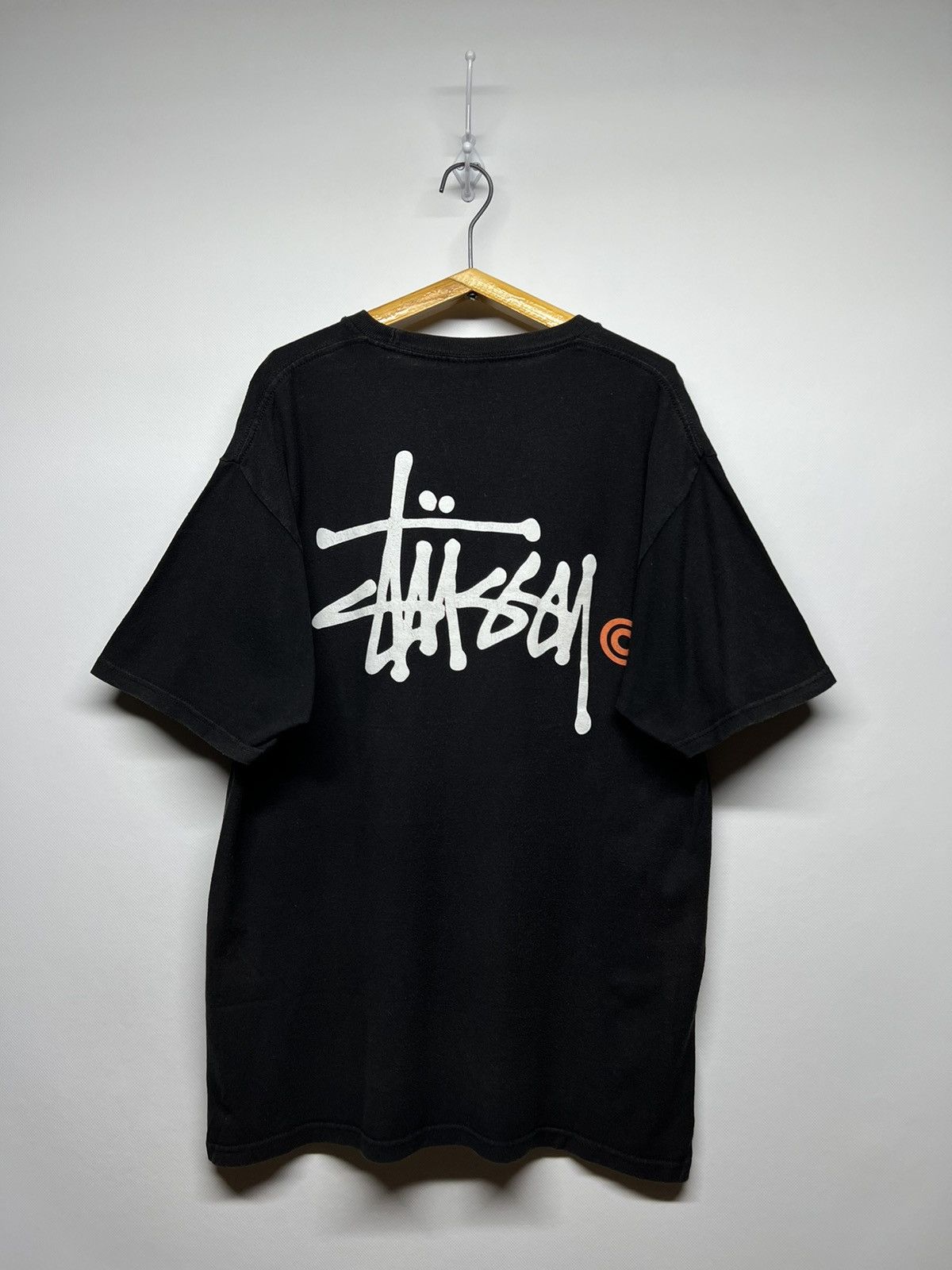 Stussy Vintage Y2k Stussy 🖤 Faded Big Logo T-Shirt 00’s Size US M / EU 48-50 / 2 - 2 Thumbnail