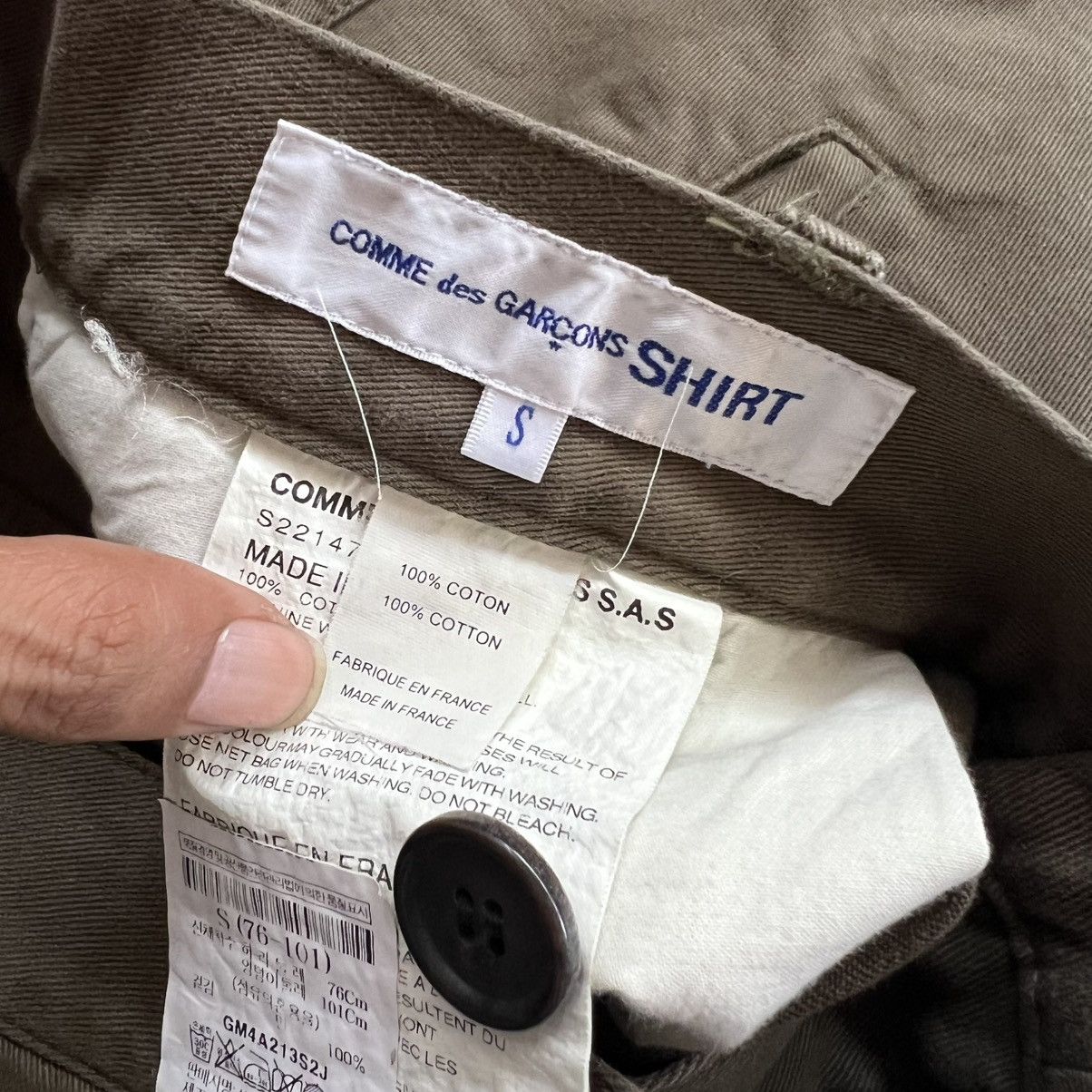 Comme des Garcons Comme Des Garcons Shirt Cropped Pants Size US 35 - 5 Thumbnail