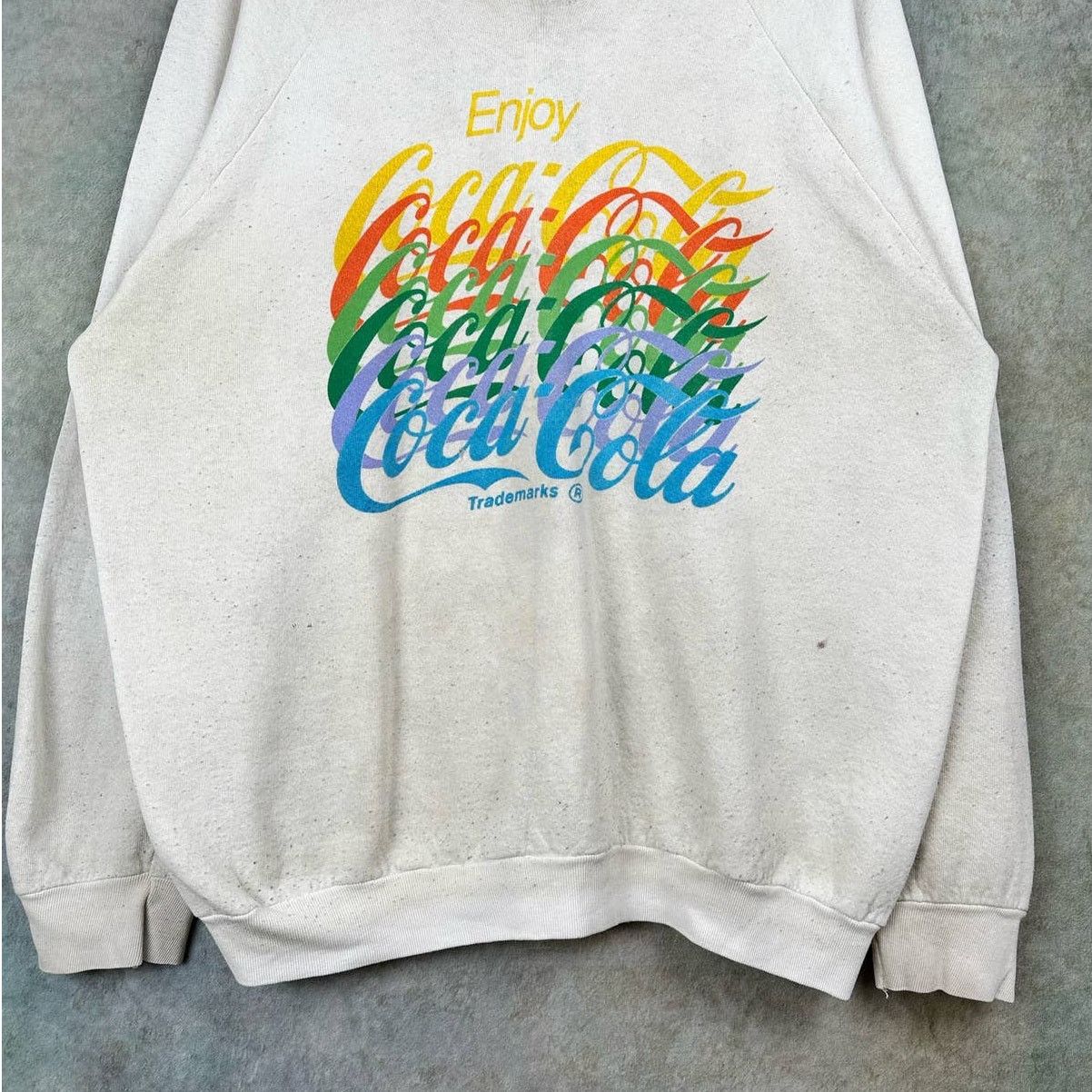 Coca Cola × Vintage Vintage 90s Coca Cola Coke Crewneck Sz XL USA Made Retro Size US XL / EU 56 / 4 - 3 Thumbnail