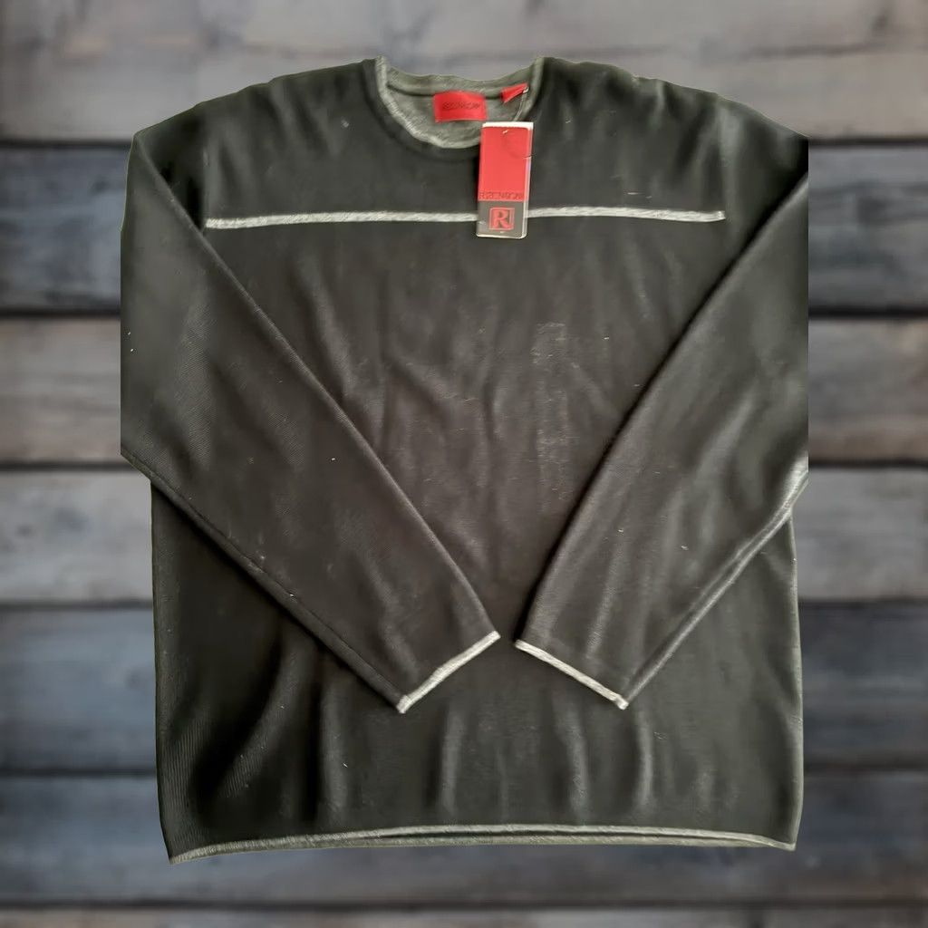 Vintage Reunion Sweatshirt Pullover Long Sleeve Cotton Blend Men XL Black Size US XL / EU 56 / 4 - 1 Thumbnail