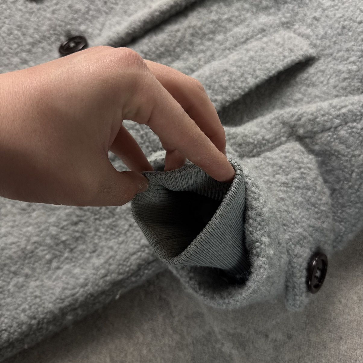 Ganni Ganni Grey Wool Teddy Coat / Luxury Winter Vintage Size M / US 6-8 / IT 42-44 - 9 Thumbnail