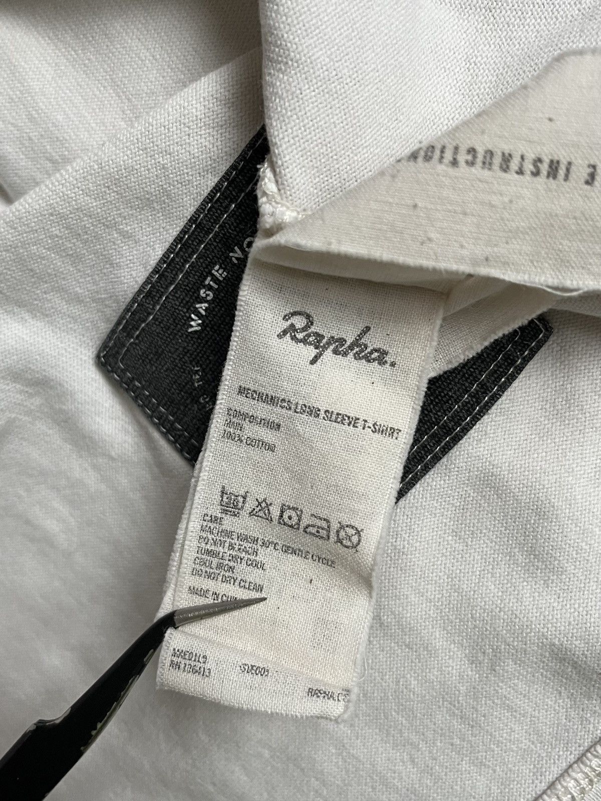 Japanese Brand × Rapha Rapha Men White Mechanics Longsleeve T-shirt Size US M / EU 48-50 / 2 - 8 Thumbnail
