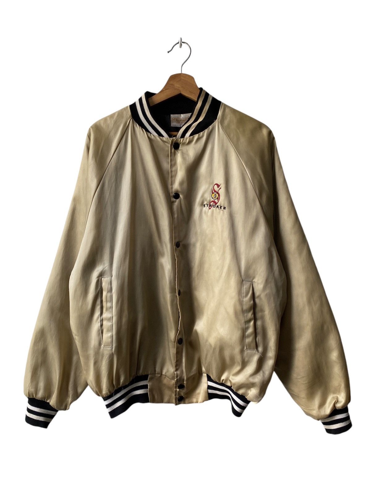 Auburn Sportswear × Vintage 1980s - Vintage Stroker 9 Sport Of King Distressed Jacket Size US L / EU 52-54 / 3 - 2 Thumbnail