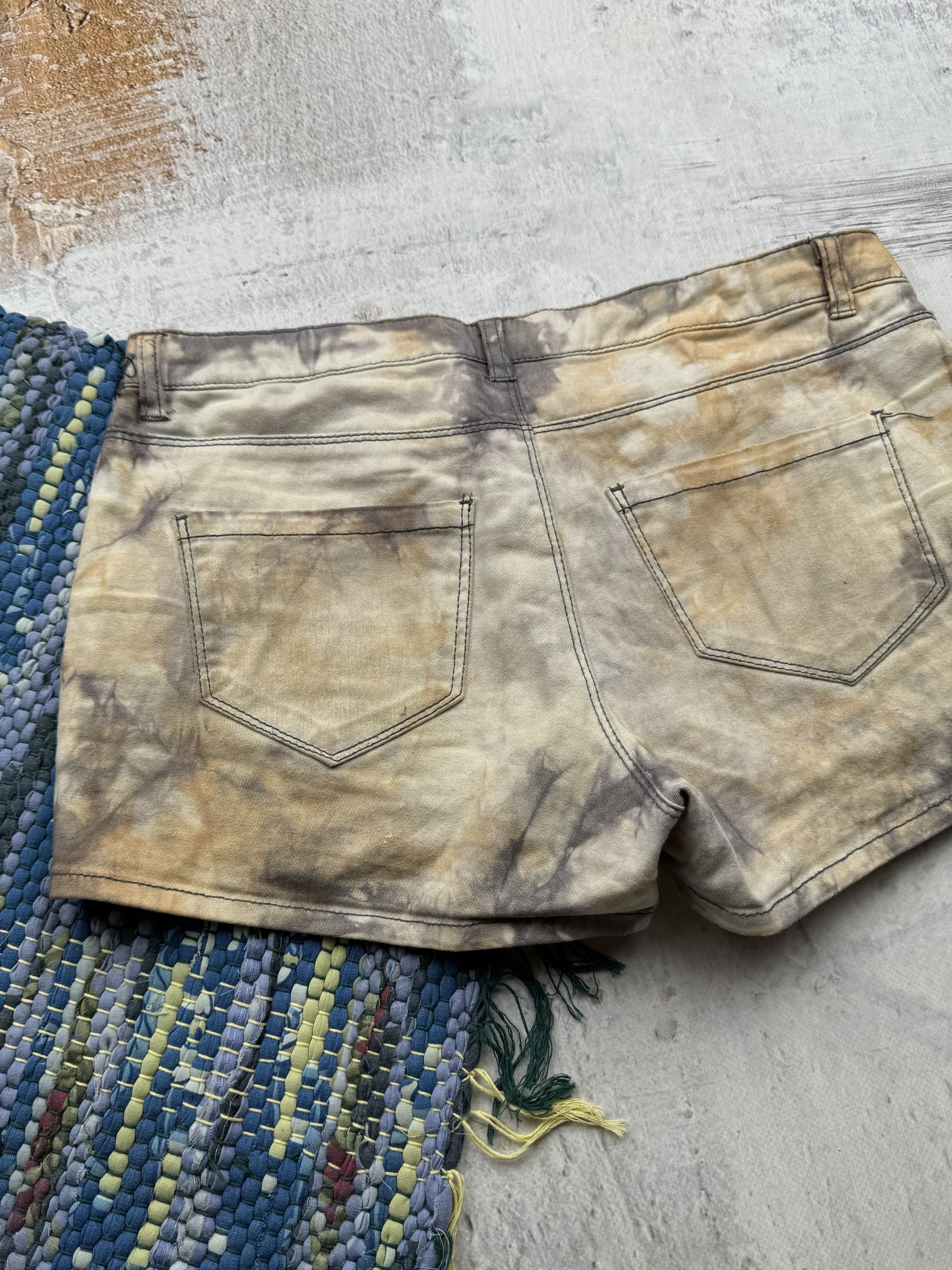 Japanese Brand Vintage Faded Midi Shorts A245(329) Size 29" - 5 Thumbnail