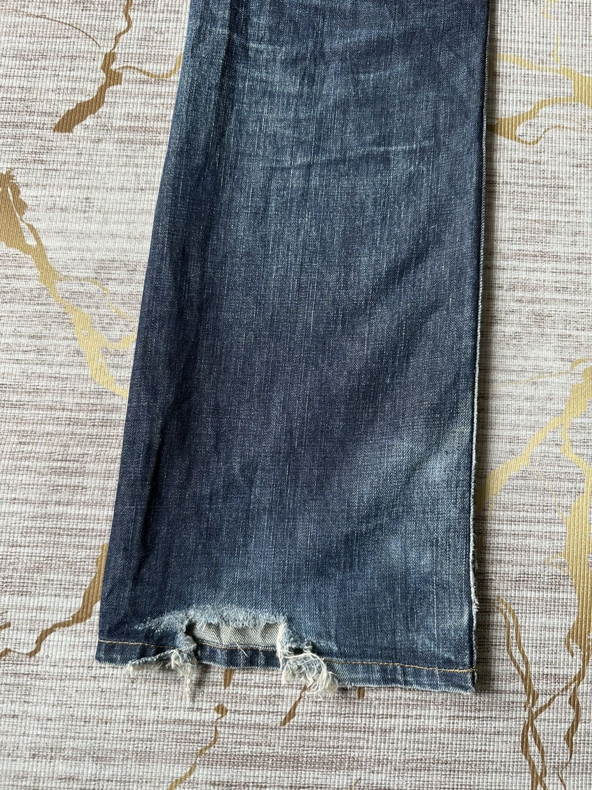 Levi's Vintage Clothing FLARE Levi’s 507 Distressed Denim Size US 31 - 14 Thumbnail