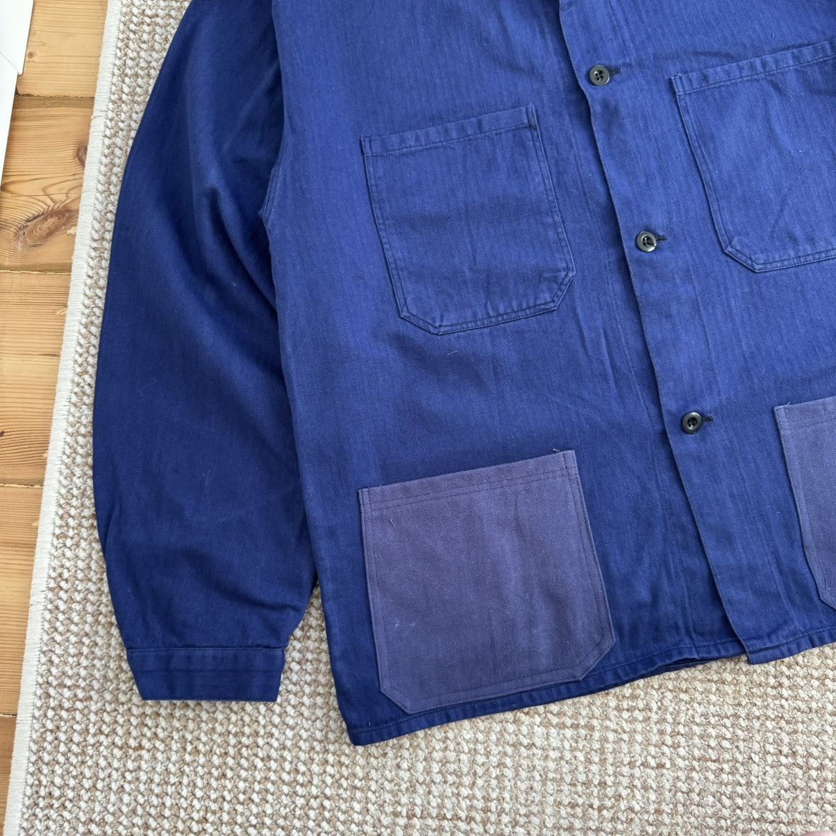 Le Laboureur Vintage herringbone hbt sanfor french workwear jacket Size US XL / EU 56 / 4 - 5 Thumbnail