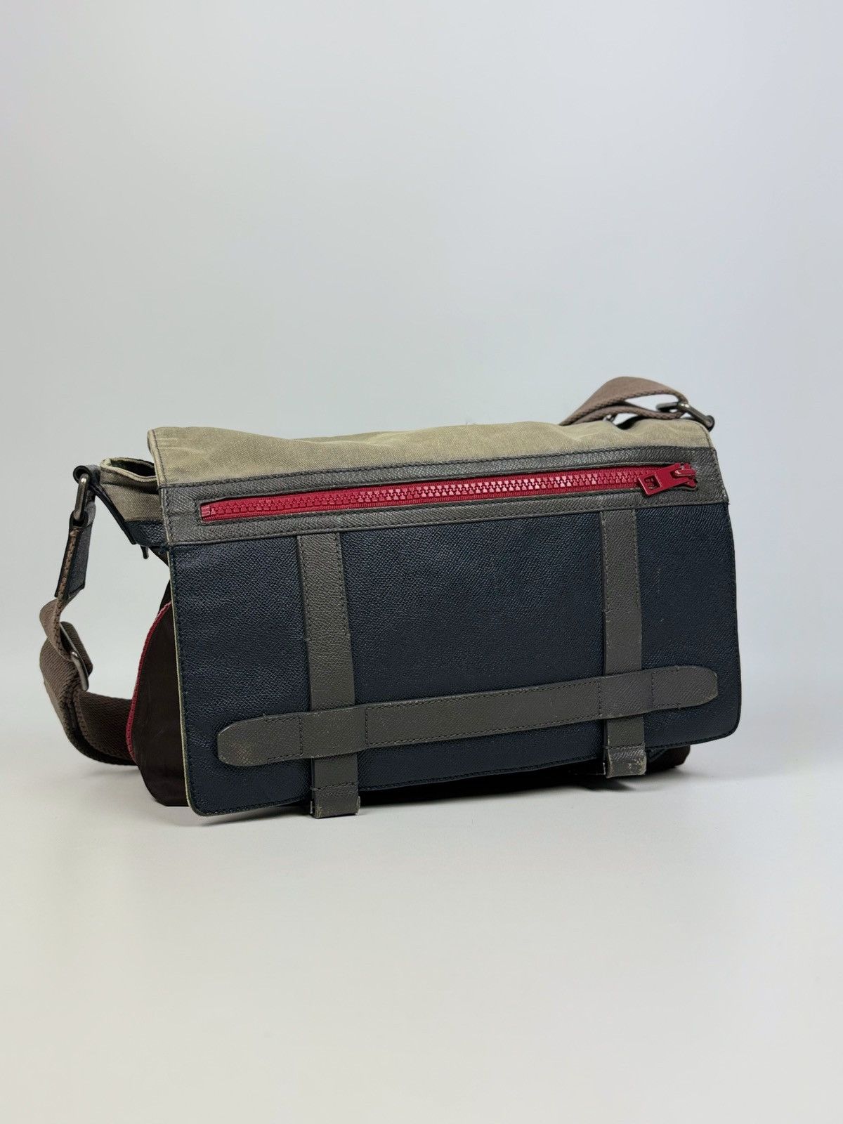 Avant Garde x Dolce Gabbana Distressed Dolce & Gabbana Messenger Bag in Brown, Men's