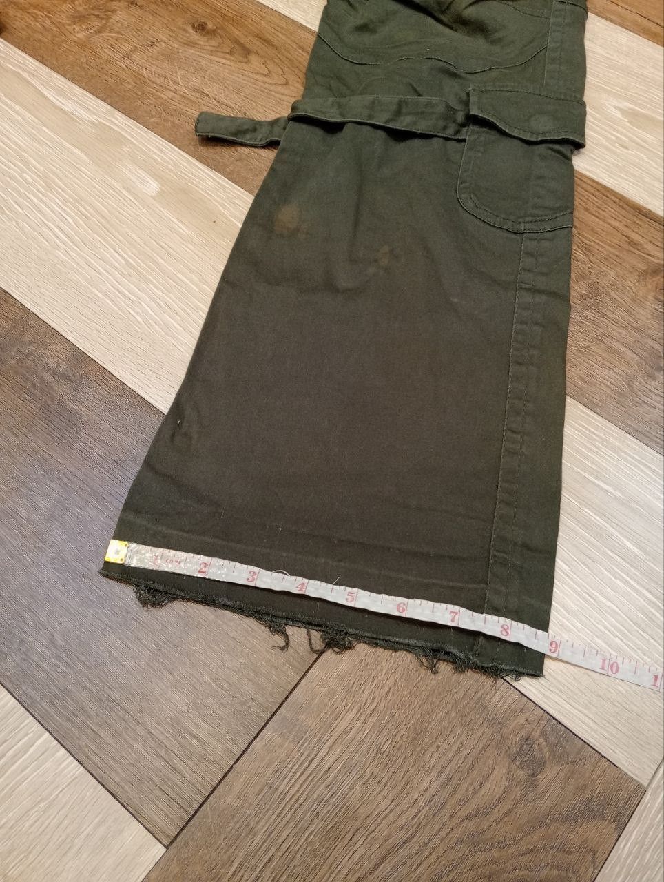 semanticdesign SEMANTIC DESIGN FADED GREEN BANDAGE PANTS Size US 31 - 14 Thumbnail