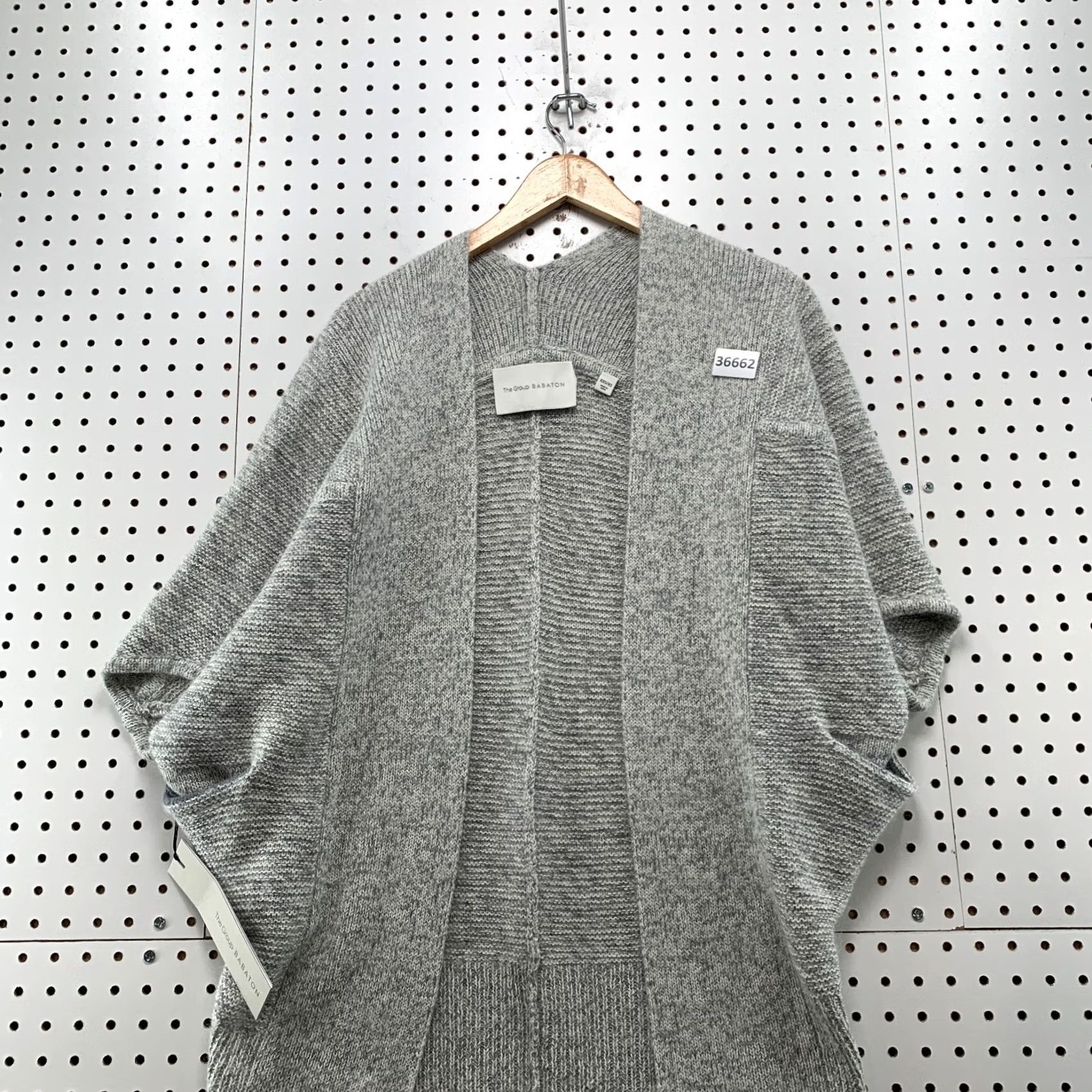 Vintage Babaton Aritzia XS Javier Open Cardigan Alpaca Mohair Wool Blend Grey Womens Size XS / US 0-2 / IT 36-38 - 5 Thumbnail