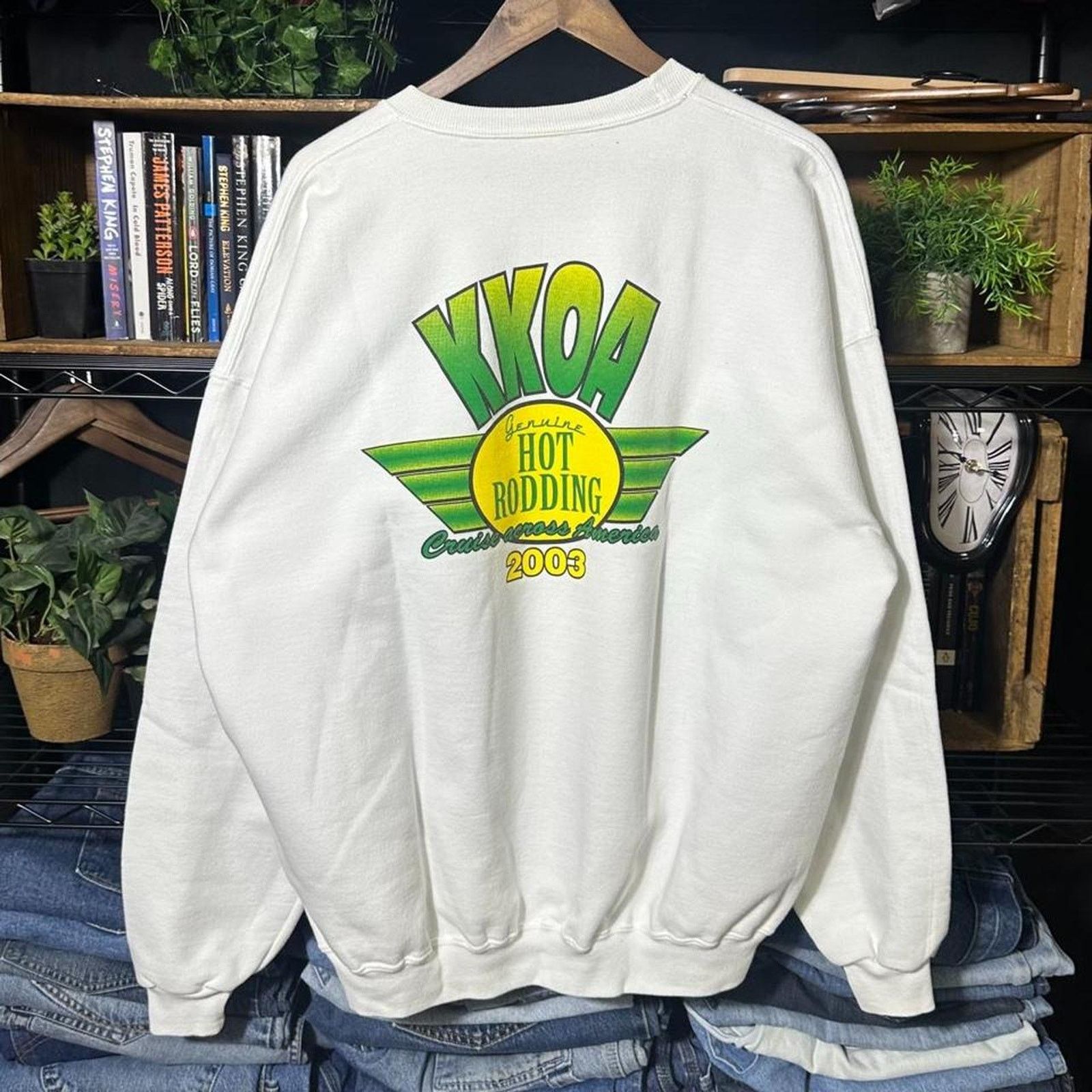 Jerzees Vintage Y2K Car Show Racing Cartoon Crewneck 2XL Sweatshirt Size US XL / EU 56 / 4 - 2 Thumbnail