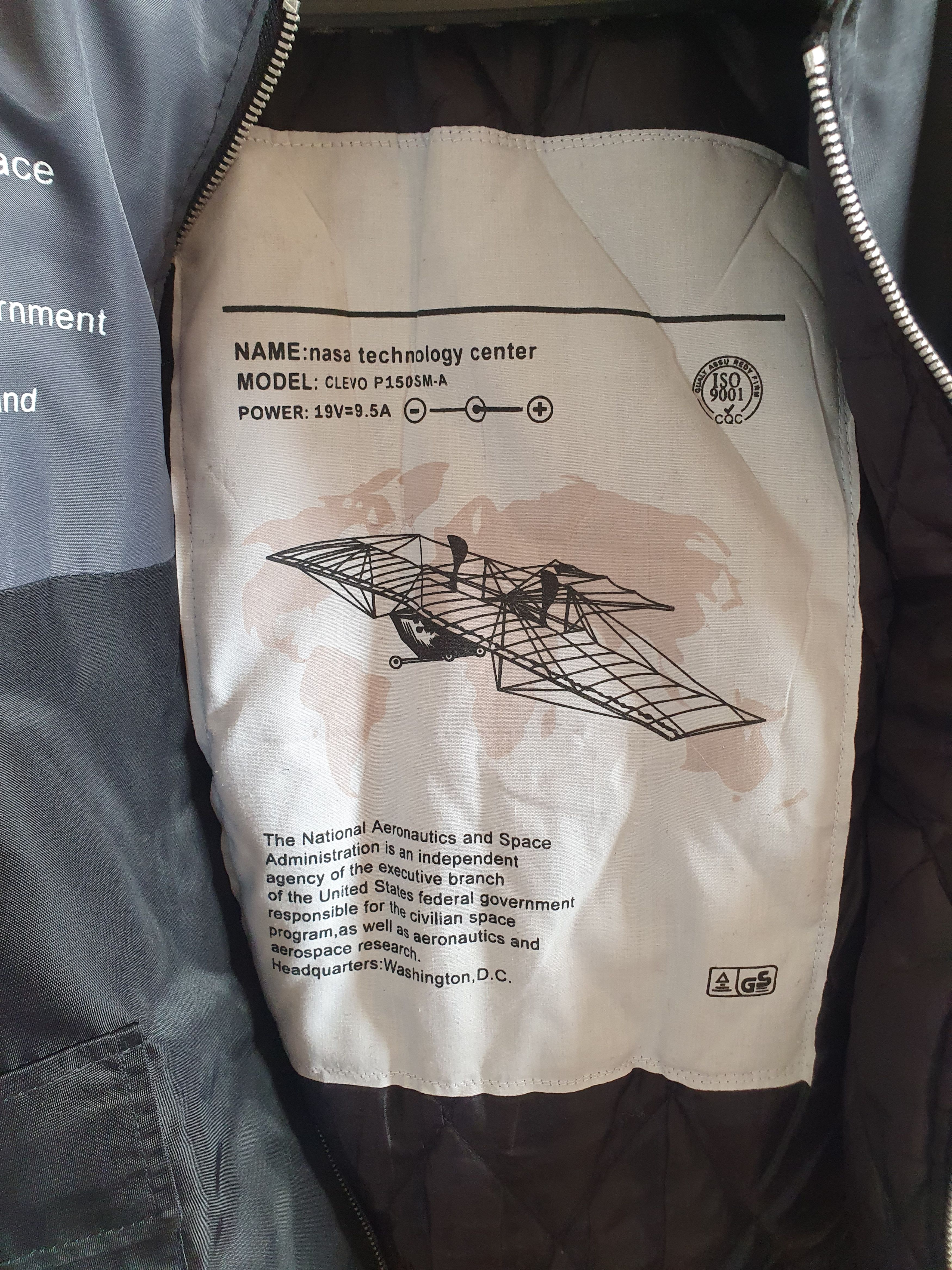 NASA Asstseries Nasa Bomber Jacket Space Aeronautics USFlag Size US S / EU 44-46 / 1 - 4 Thumbnail