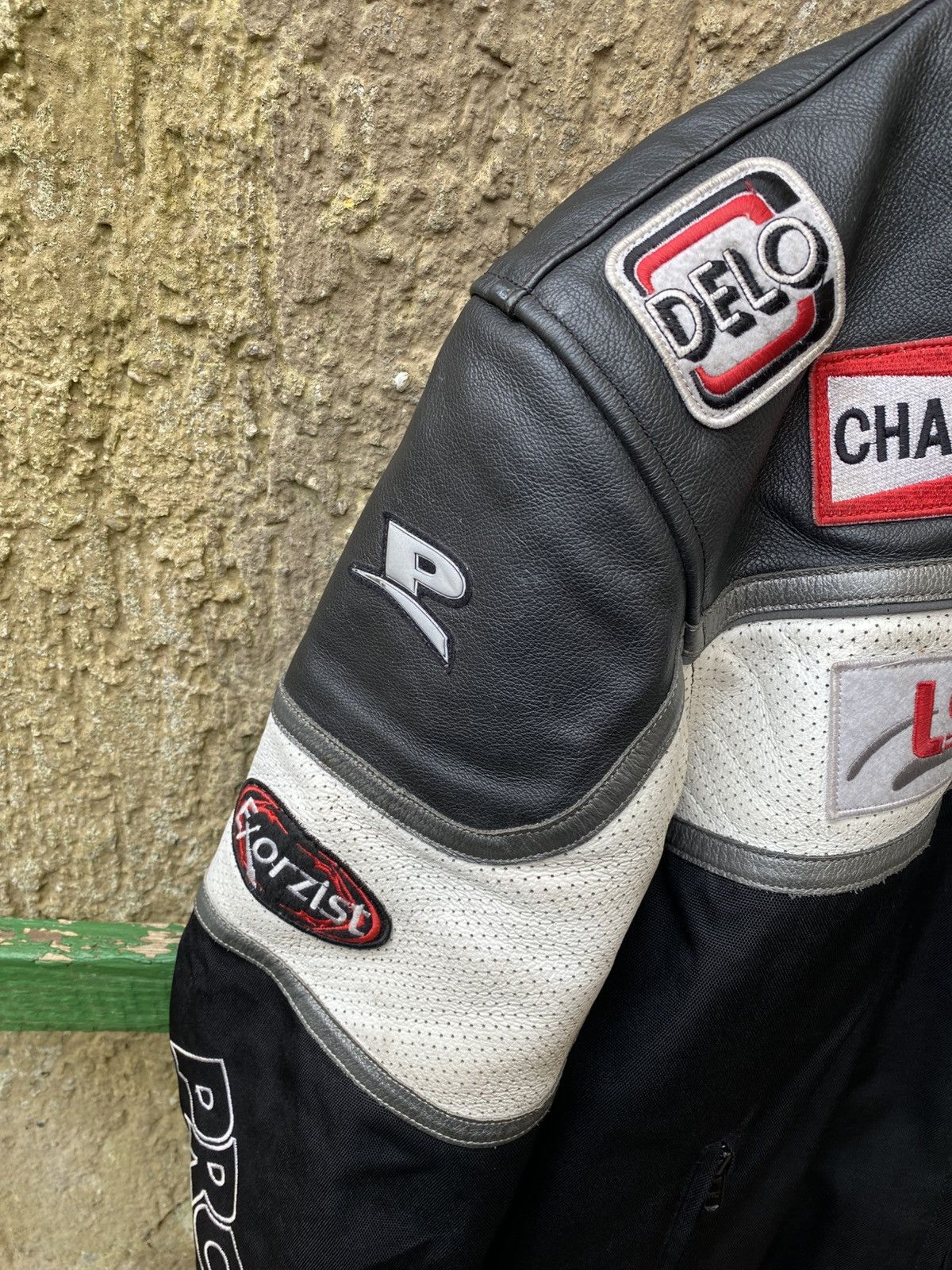 Genuine Leather Vintage Y2K Probiker Leather Jacket Racing Moto NGK Castrol Size US L / EU 52-54 / 3 - 6 Thumbnail