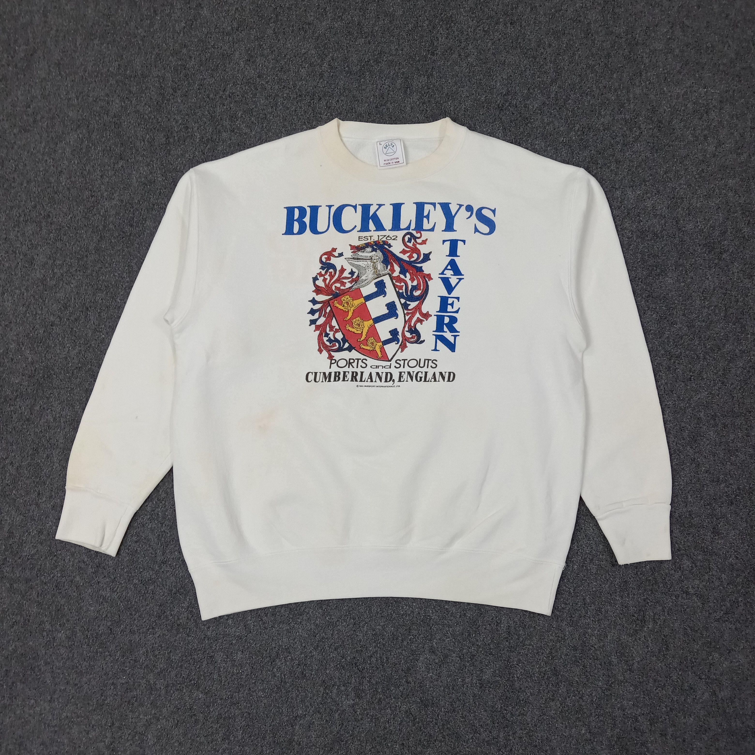 Delta 90's Buckley's Tavern Streetwear Style Sweatshirt C225N13 Size US L / EU 52-54 / 3 - 1 Thumbnail