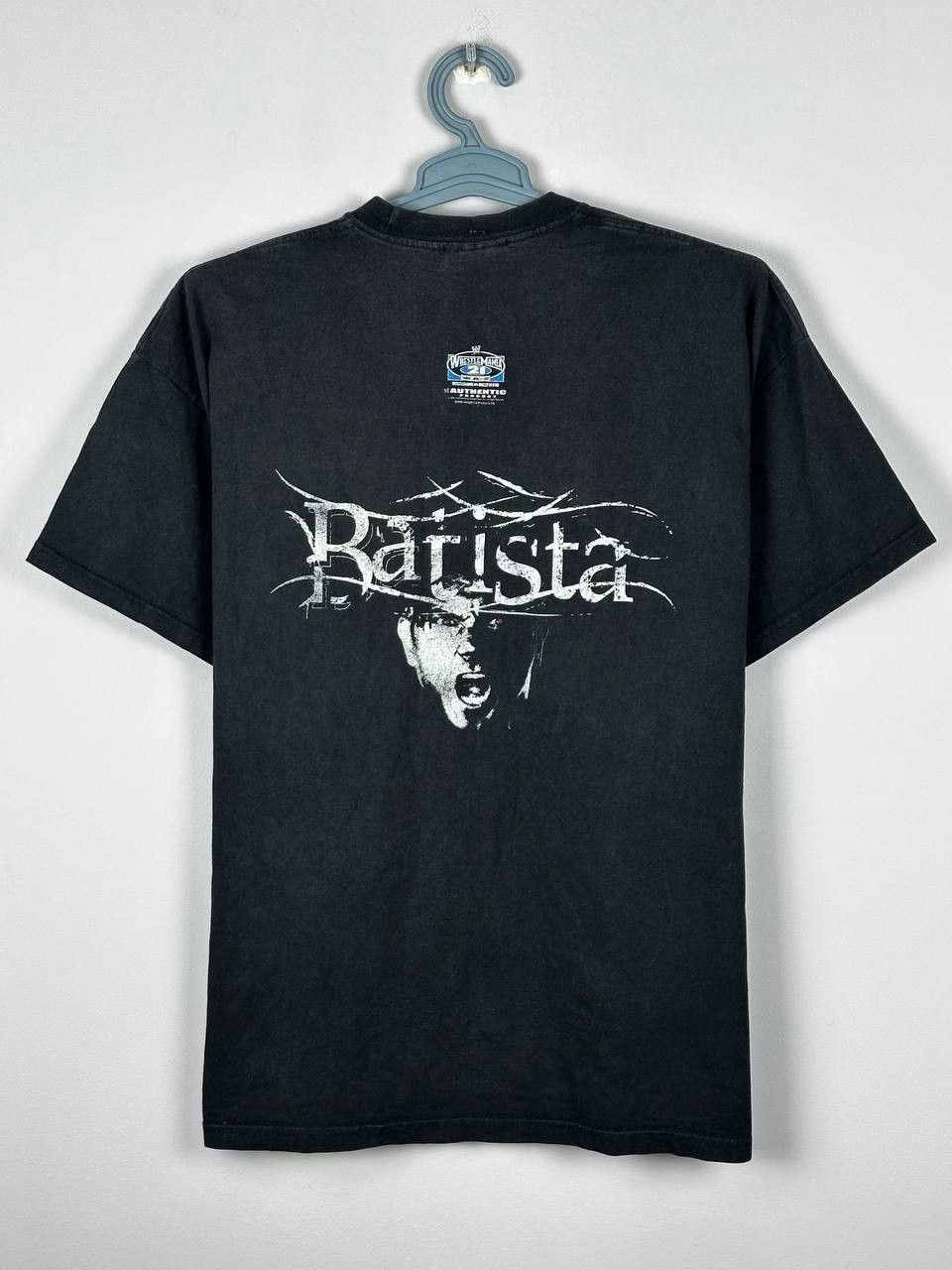 Vintage 2004 WWE Batista Vintage Black Faded Rare T Shirt Size US XL / EU 56 / 4 - 1 Thumbnail