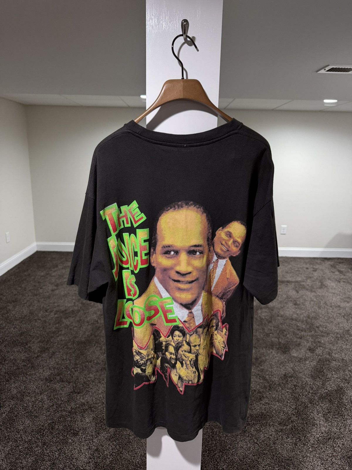 Vintage Vintage OJ Simpson Not Guilty Juice is Loose Rap Tee T-Shirt Size US XL / EU 56 / 4 - 17 Thumbnail