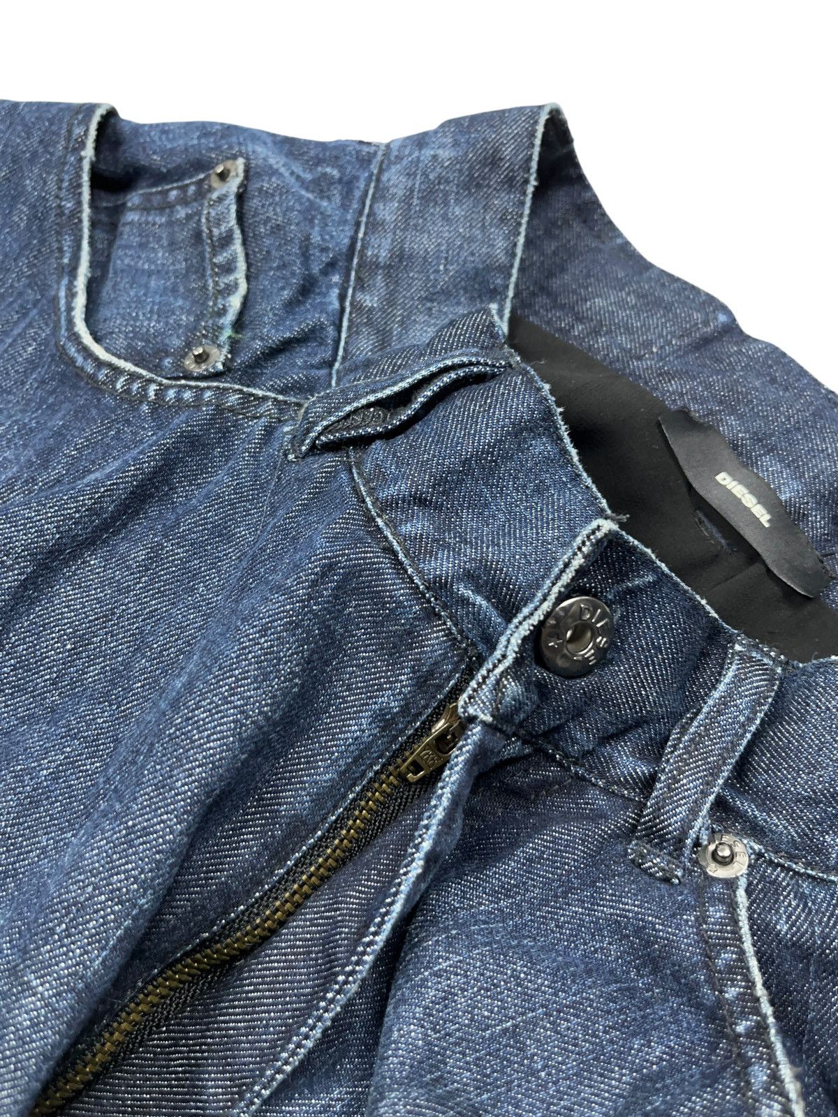 Diesel × Vintage Vintage y2k Diesel Pleated Denim Skirt Size 27" / US 4 / IT 40 - 9 Thumbnail