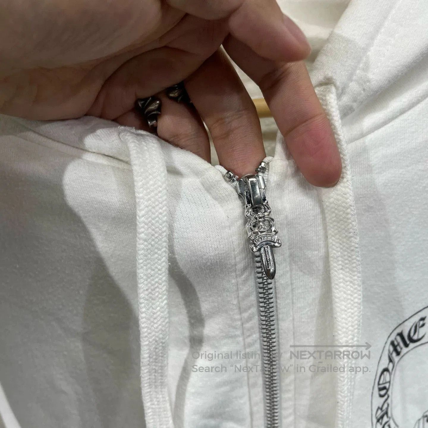 Chrome Hearts White Zip. Size US XL / EU 56 / 4 - 5 Thumbnail