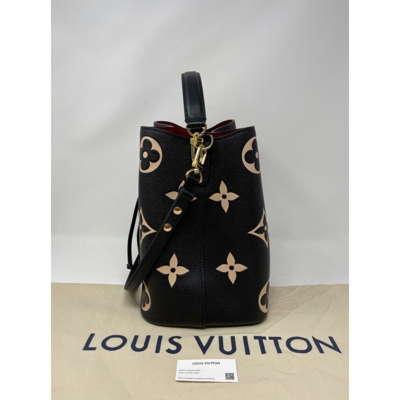Louis Vuitton Louis Vuitton NéoNoé Shoulder Bag MM Black Leather Size ONE SIZE - 6 Thumbnail