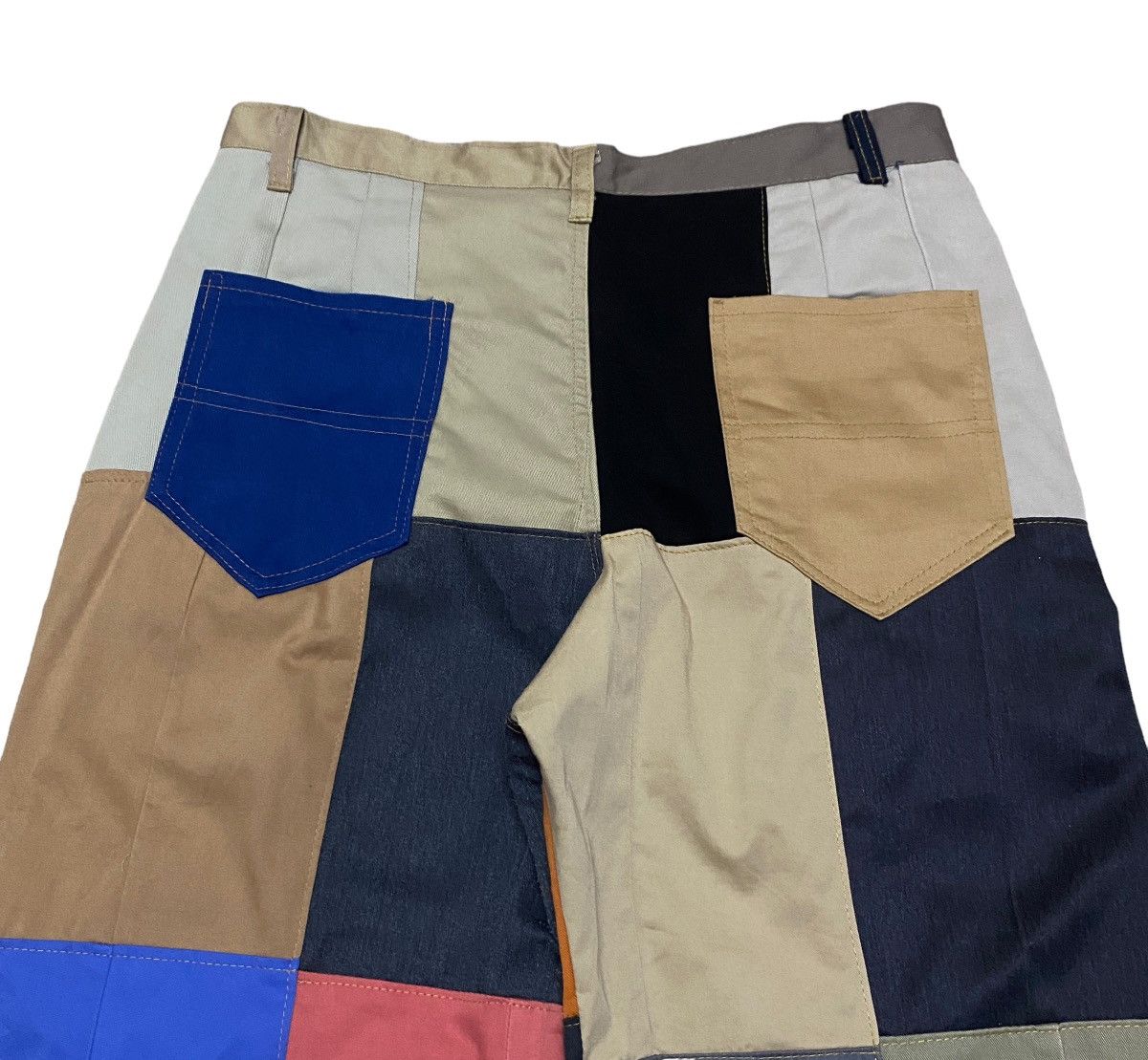 If Six Was Nine × Japanese Brand × Le Grande Bleu (L.G.B.) Rare Design Vintage Japanese Brand Patchwork Pants 2000s Size US 32 / EU 48 - 4 Thumbnail